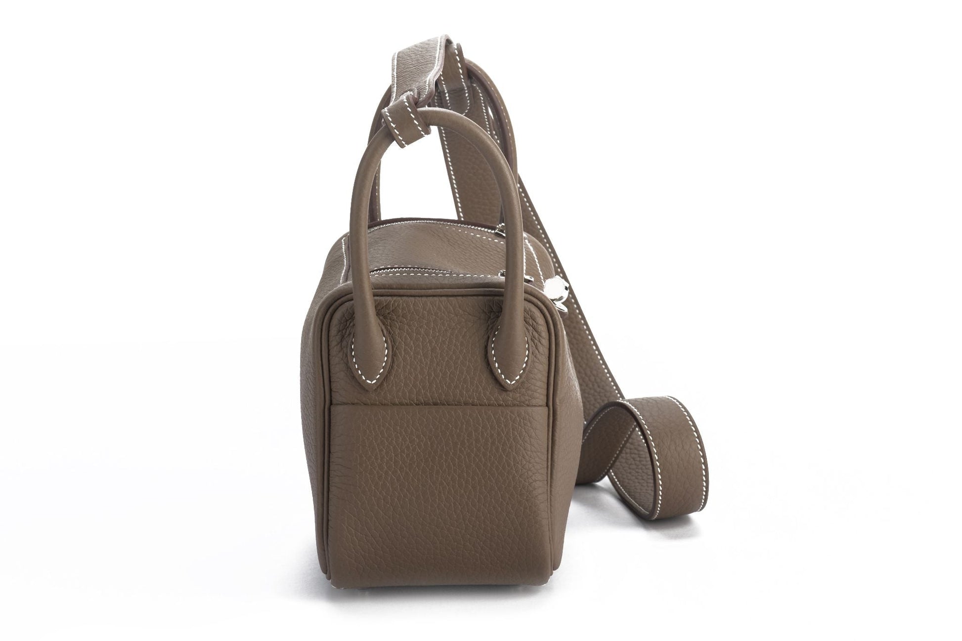 Hermes Lindy Etoupe Togo Bnib Handbag Mini Travel Bag