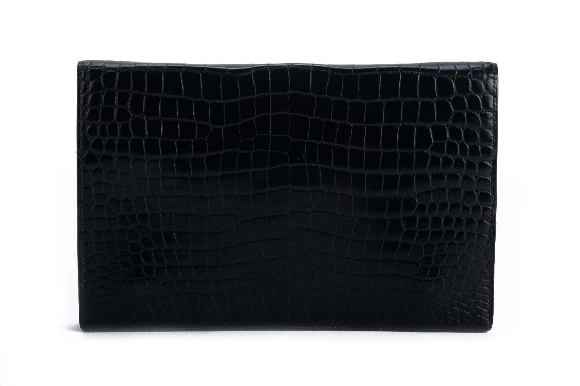 Hermes Crocodile Clutch Black Clutch Bag
