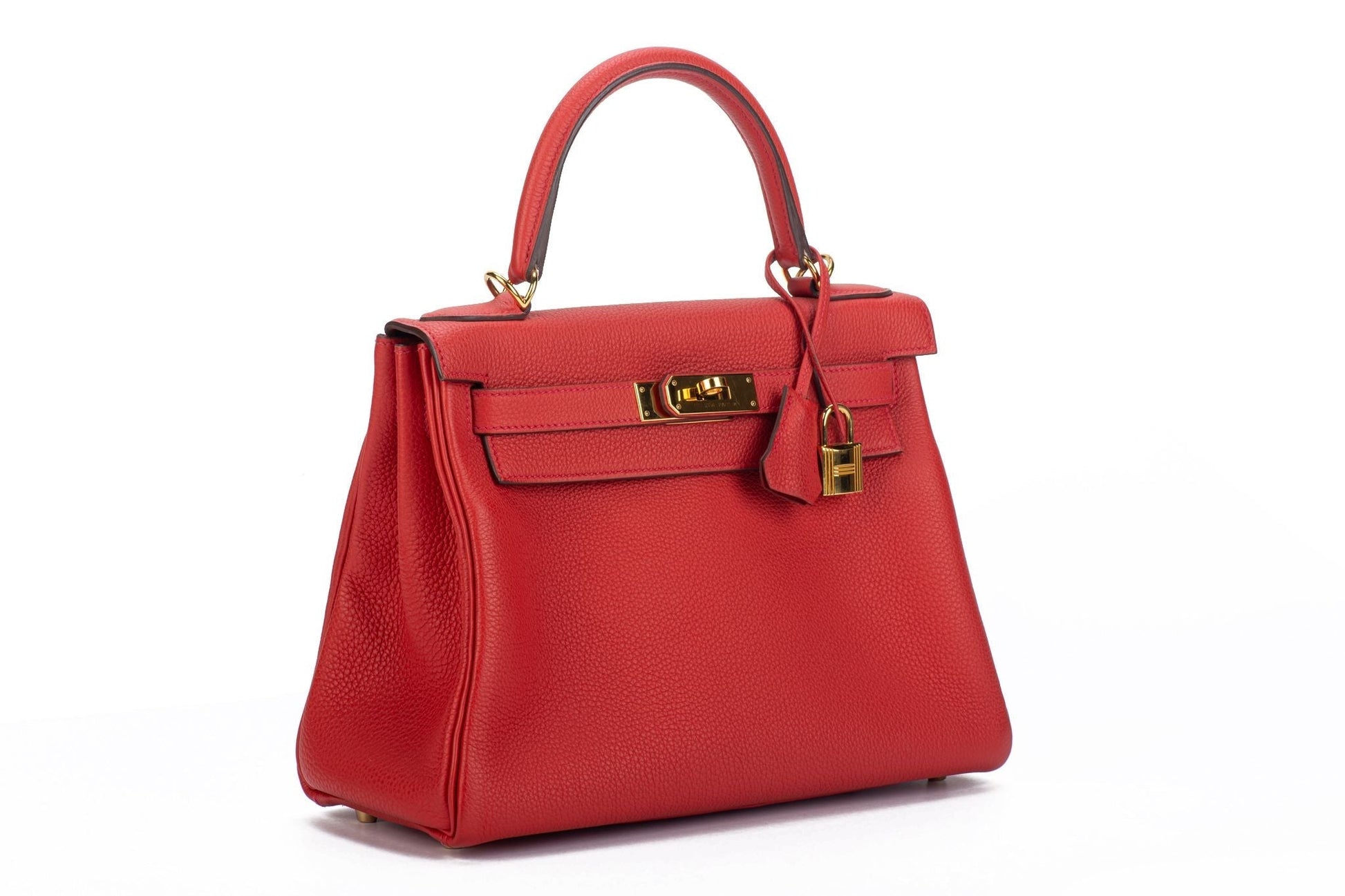 Hermes Kelly Retourne Geranium Togo Handbag Travel Bag