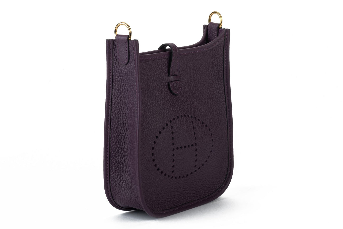 Hermes Bnib Cassis Evelyne Handbag Gold Mini Travel Bag