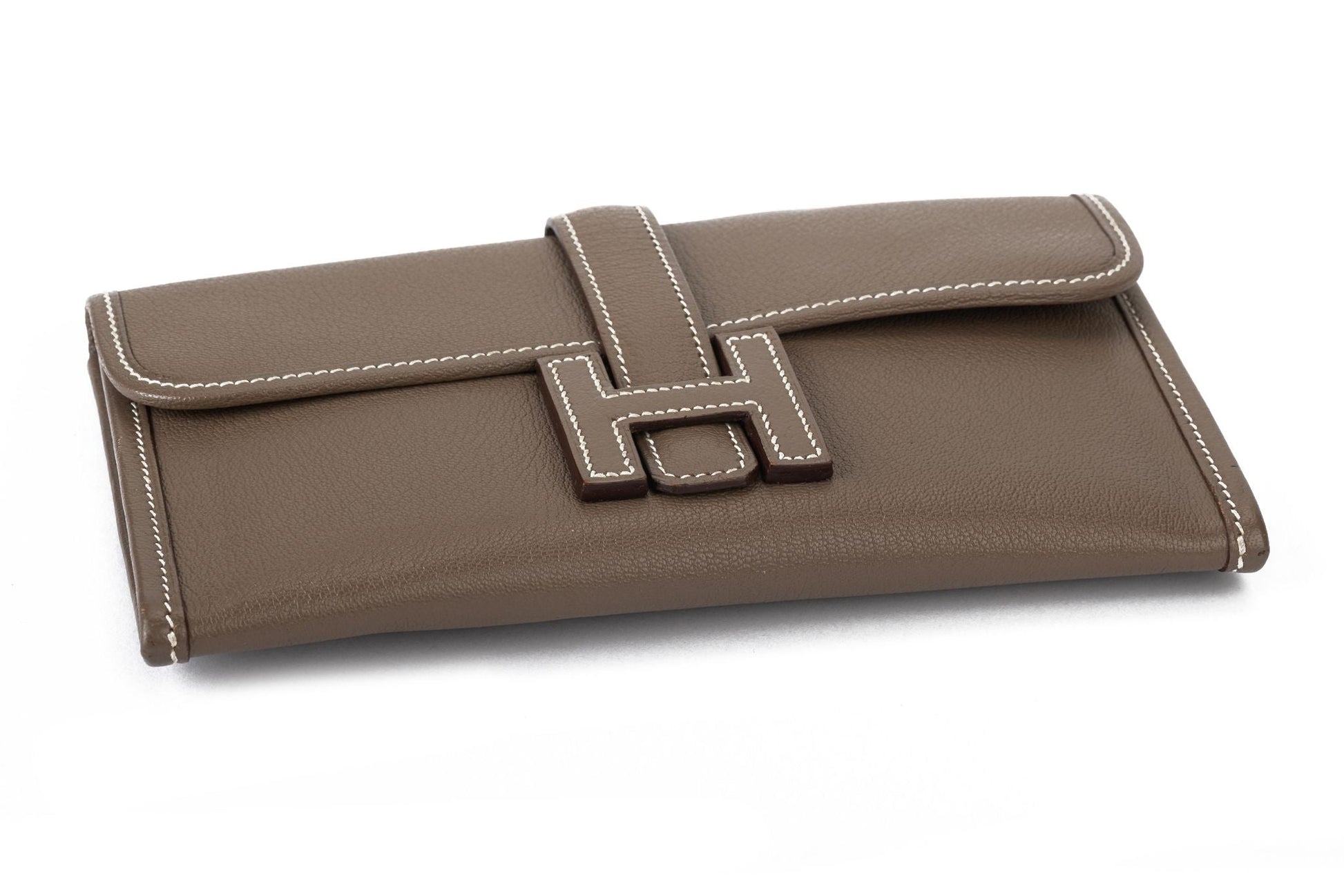 Hermes Jige Etoupe Goat Skin Bag Small Travel Bag