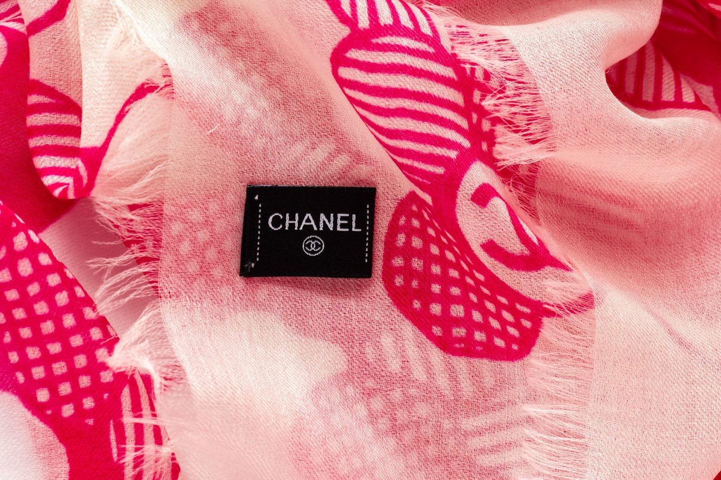 Chanel New Fuchsia Camellia Shawl Handbag