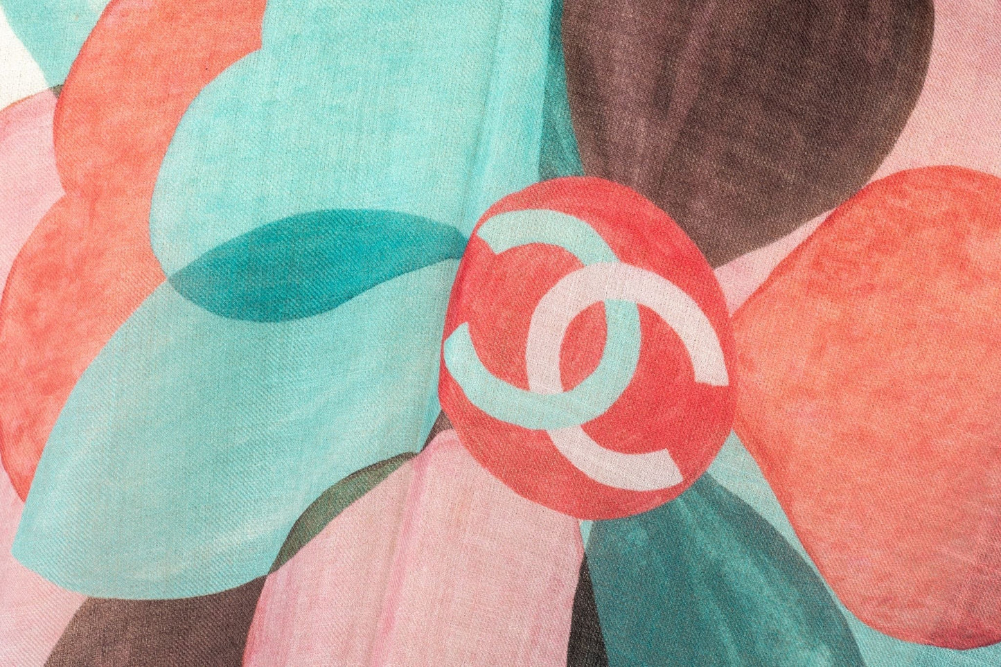 Chanel New Multicolor Camellia Shawl Handbag