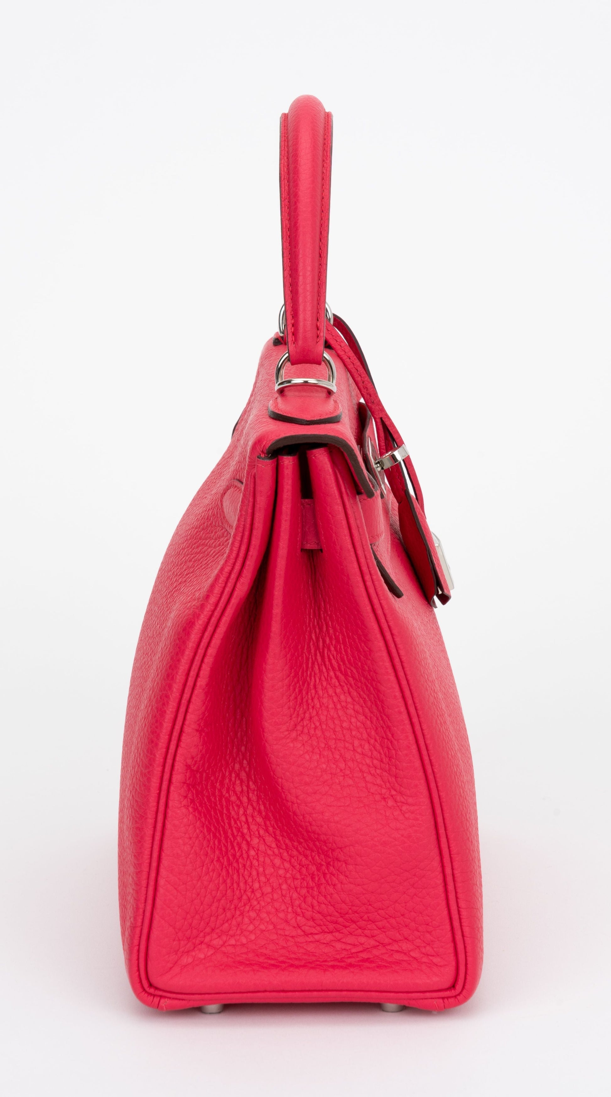 Hermes New Kelly Rose Mexico Clemence Handbag Travel Bag