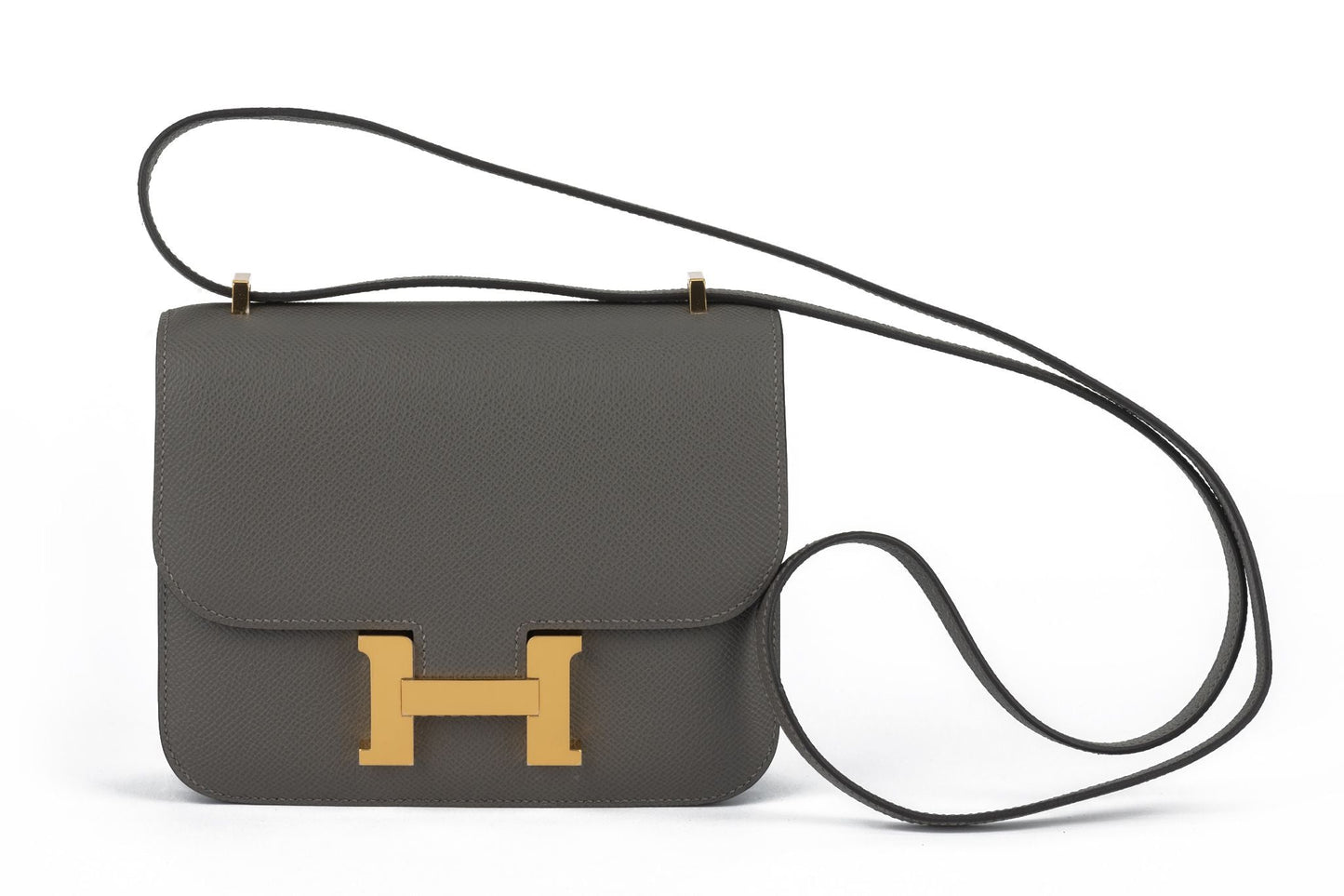 Hermes New Constance Gris Meyer Handbag Mini Travel Bag