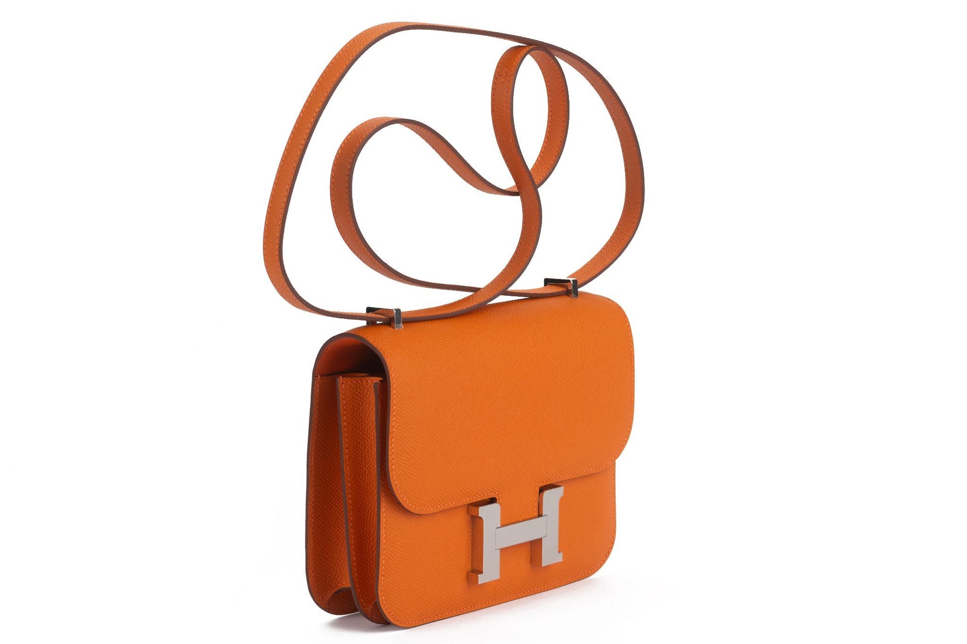 Hermes New Orange Constance Handbag Mini Travel Bag