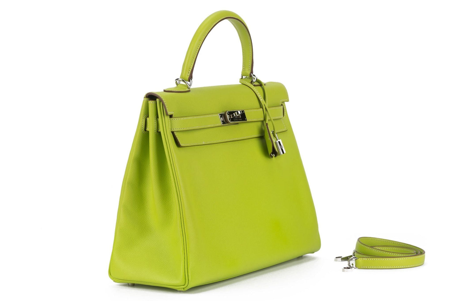 Hermes Kelly Retourne Verso Kiwi Handbag Travel Bag