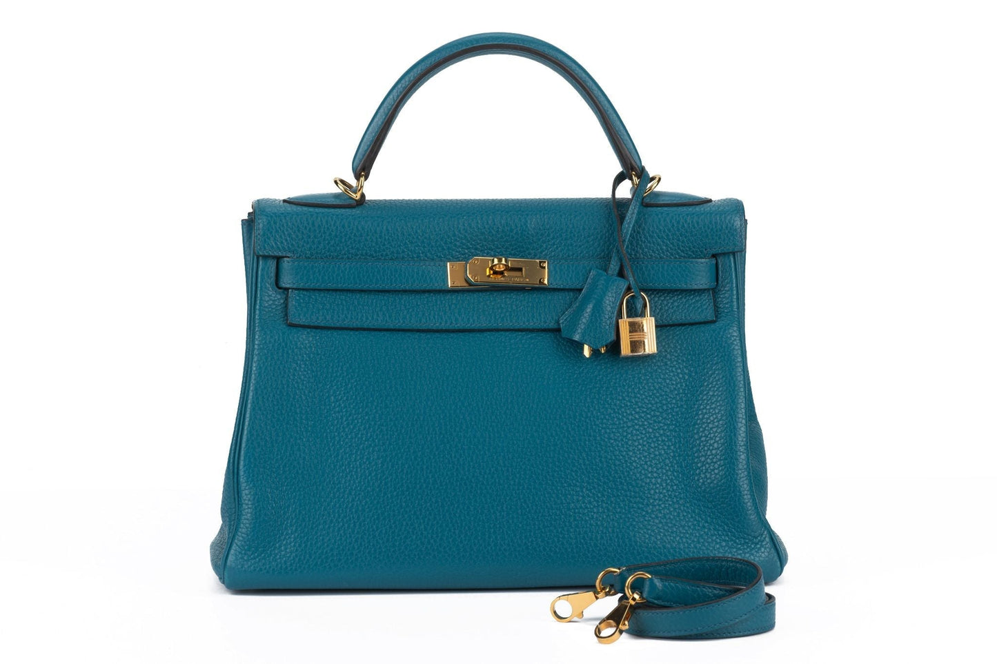 Hermes Kelly Retournè Izmir Handbag Blue Travel Bag