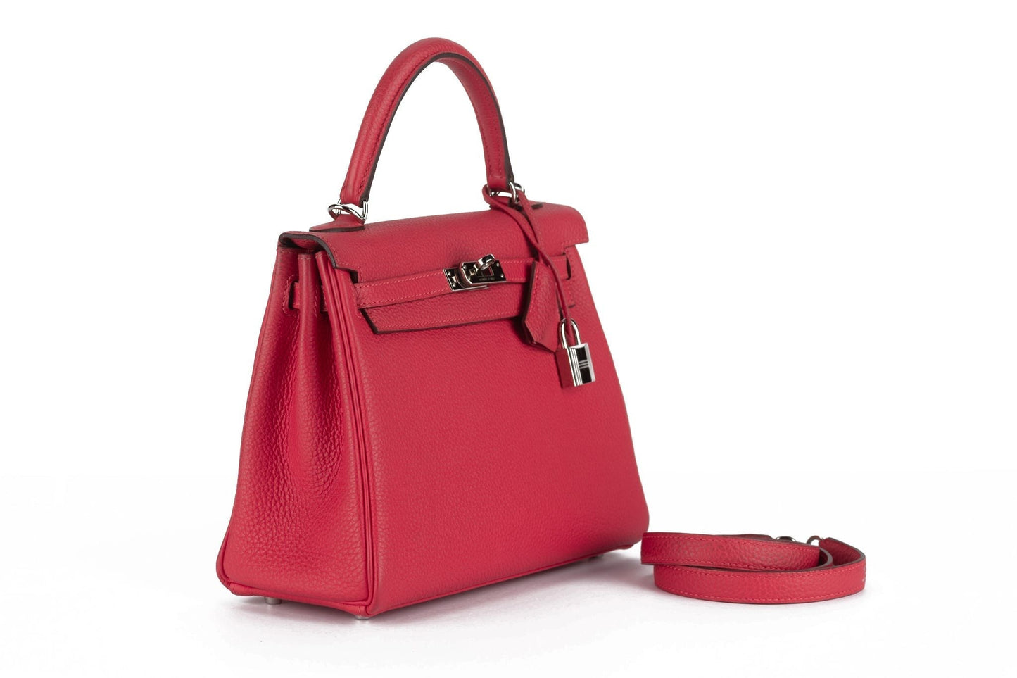 Hermes Kelly Retour Togo Bouganvillea Handbag Travel Bag