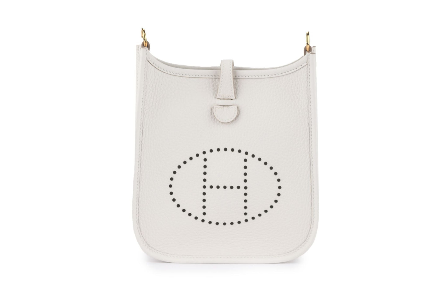 Hermes Clemence Evelyne Gris Pale New Handbag Travel Bag