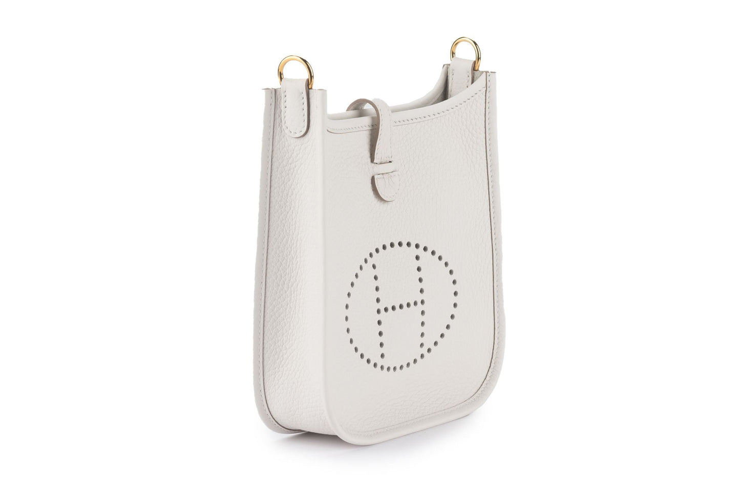 Hermes Clemence Evelyne Gris Pale New Handbag Travel Bag