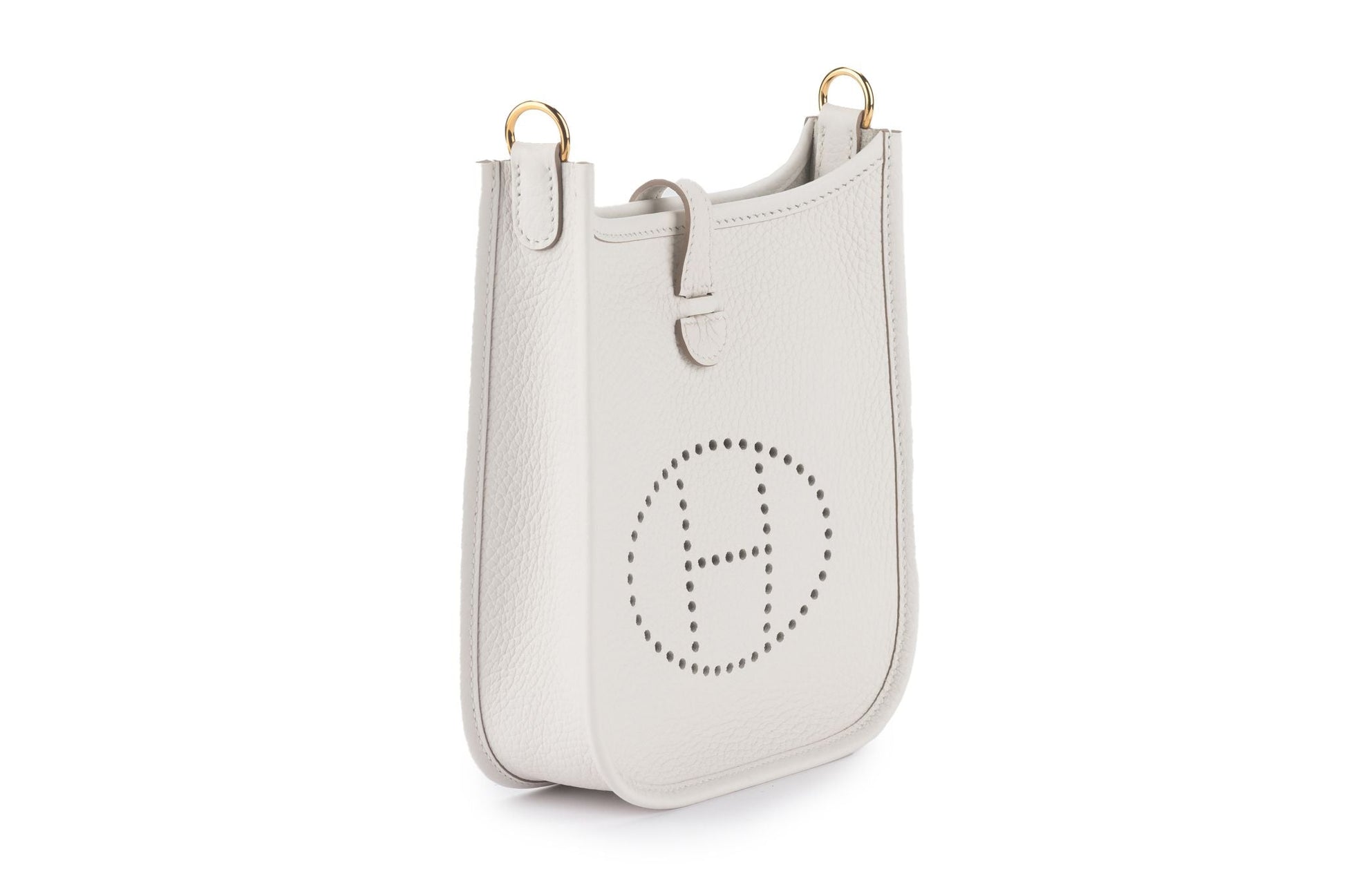 Hermes Clemence Evelyne Gris Pale New Handbag Travel Bag