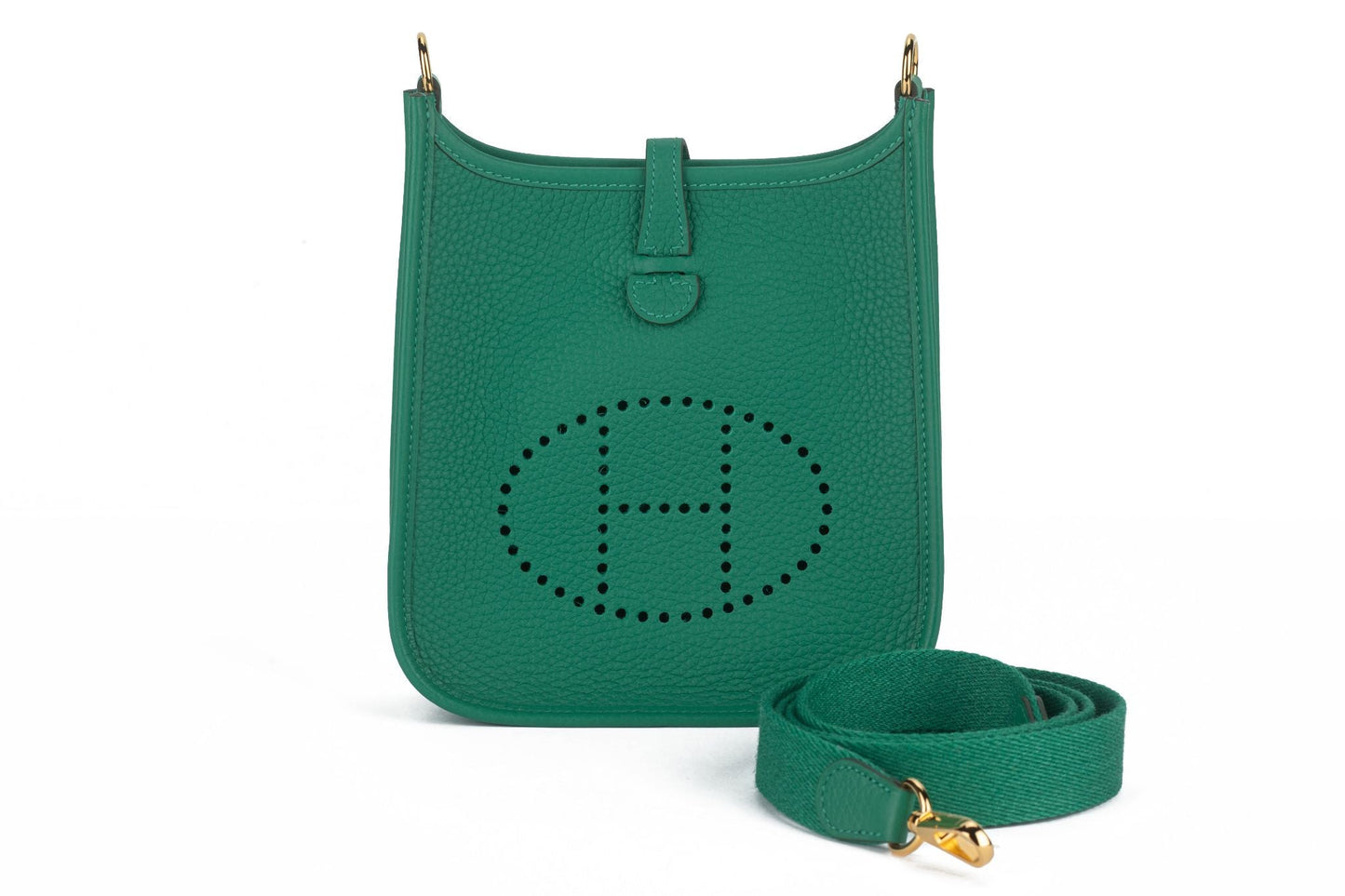 Hermes Evelyne Bag Vert Vertigo New Mini Travel Bag