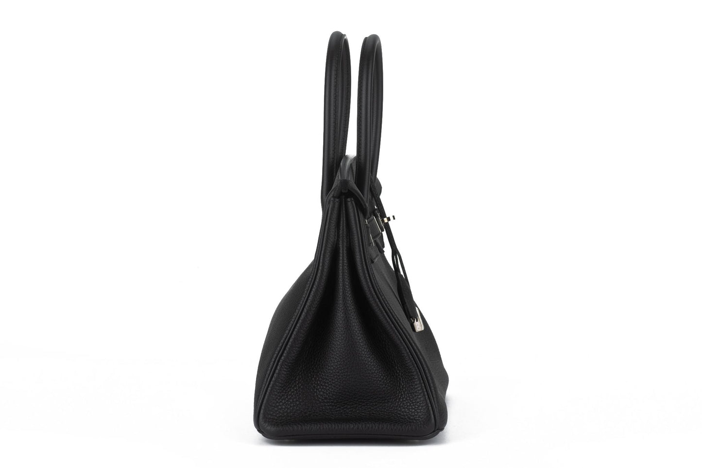 Hermes Birkin Togo Palladium Handbag Black Travel Bag