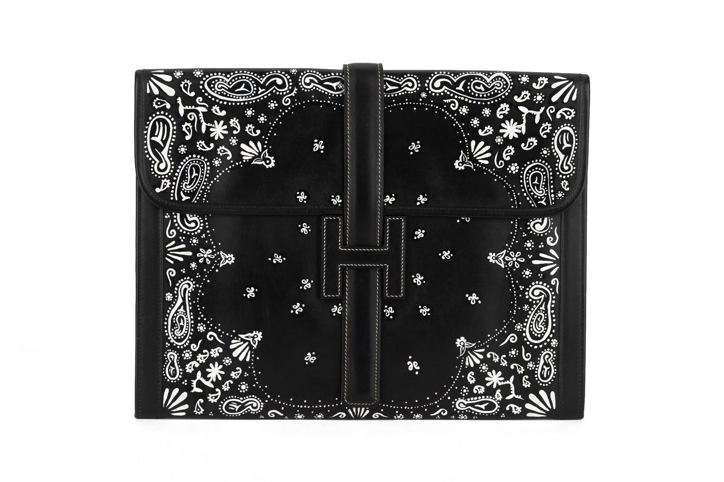 Hermes Box Jige Clutch Bandana Bag Black Clutch Bag Bag Her041707It