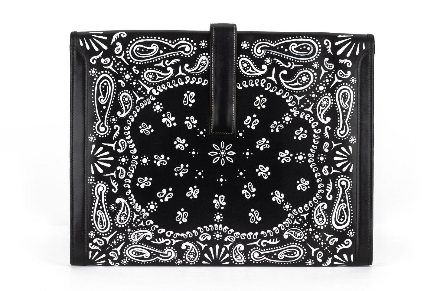 Hermes Box Jige Clutch Bandana Bag Black Clutch Bag