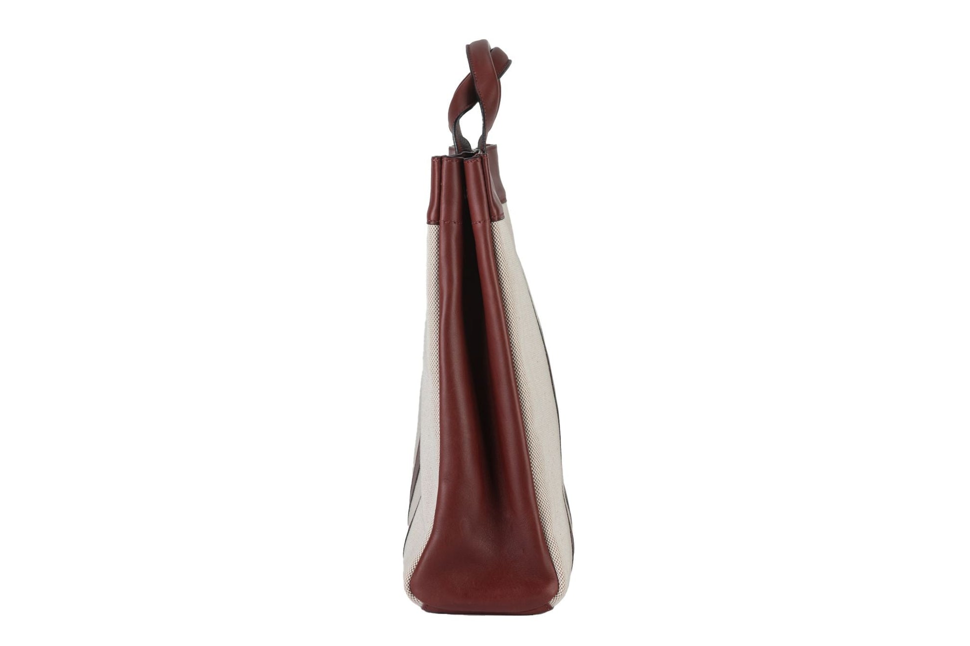 Hermes Deauville Ivory Tote Mm Red Tote Bag
