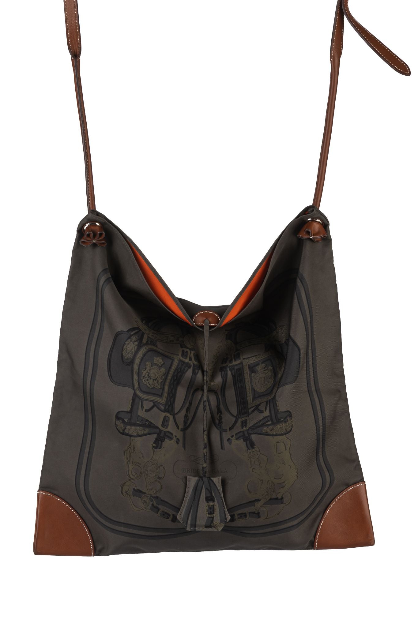 Hermes Silky City Printed Handbag Travel Bag