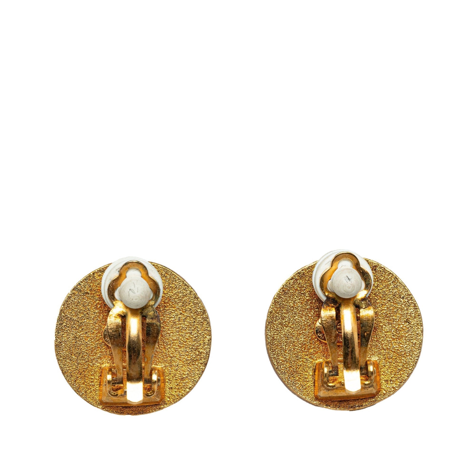 CHANEL CC Clip On Earrings Costume Earrings