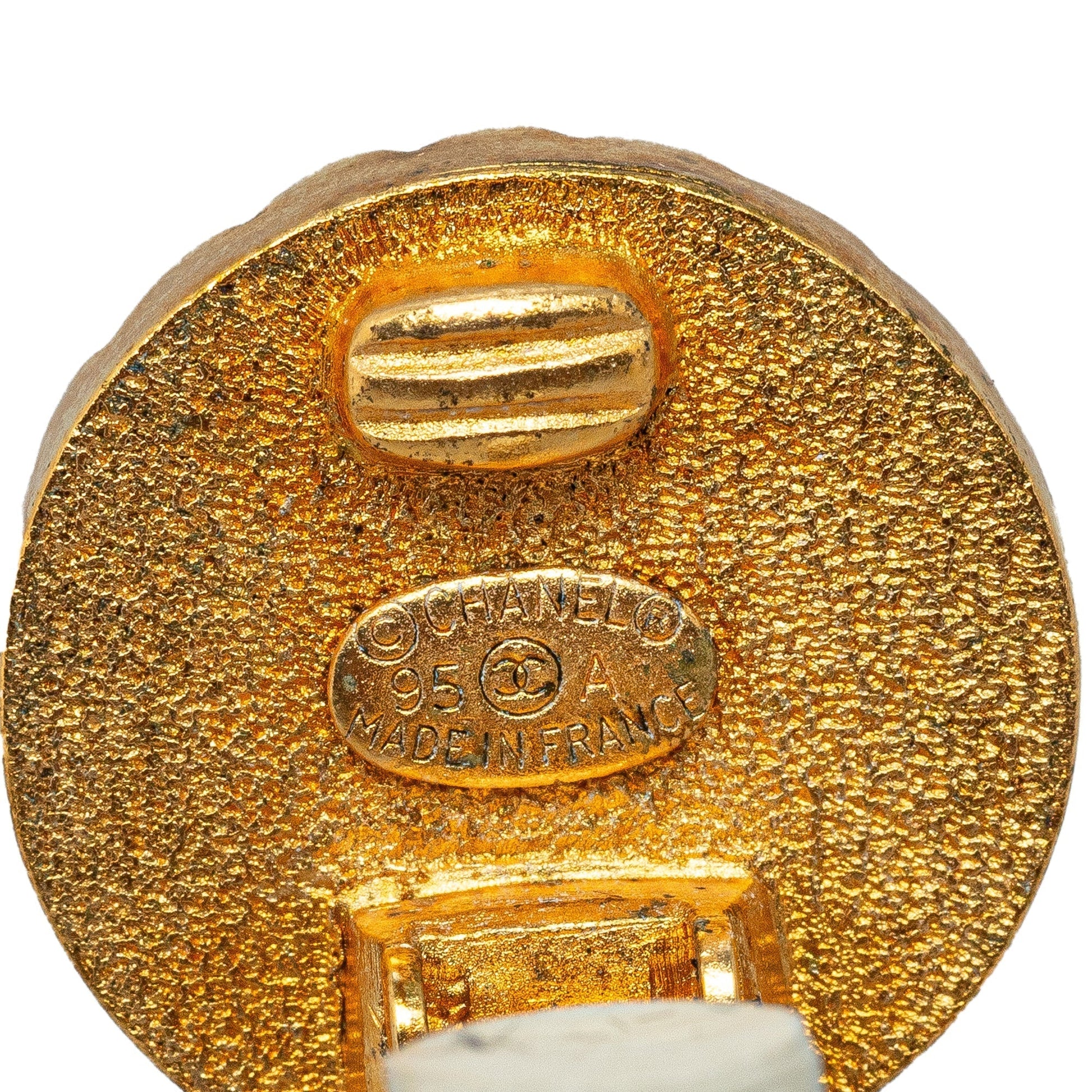 CHANEL CC Clip On Earrings Costume Earrings