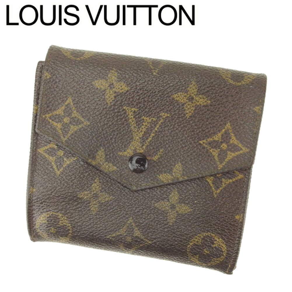 Louis Vuitton Bifold M61660 Portonebi old Brown Beige Wallet Case Q559