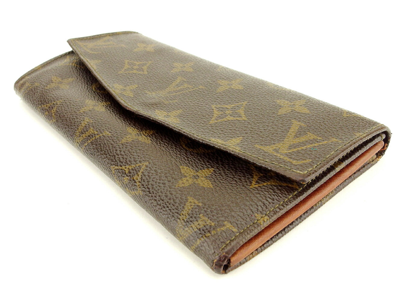 Louis Vuitton Long Purse M61724 Pochette Porto Brown Wallet Case