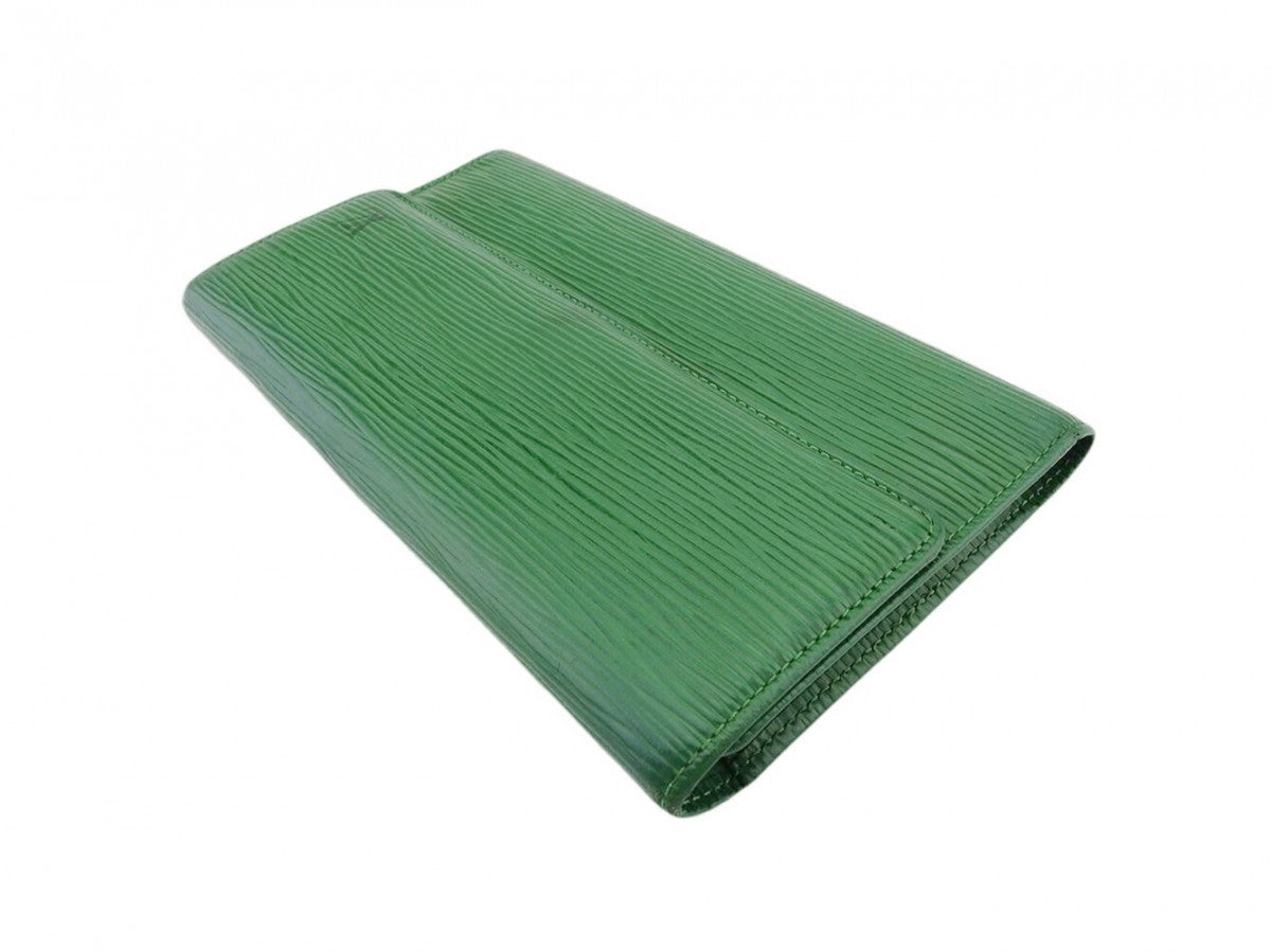 Louis Vuitton Long Purse M63384 Borneo Porte Green Wallet Case