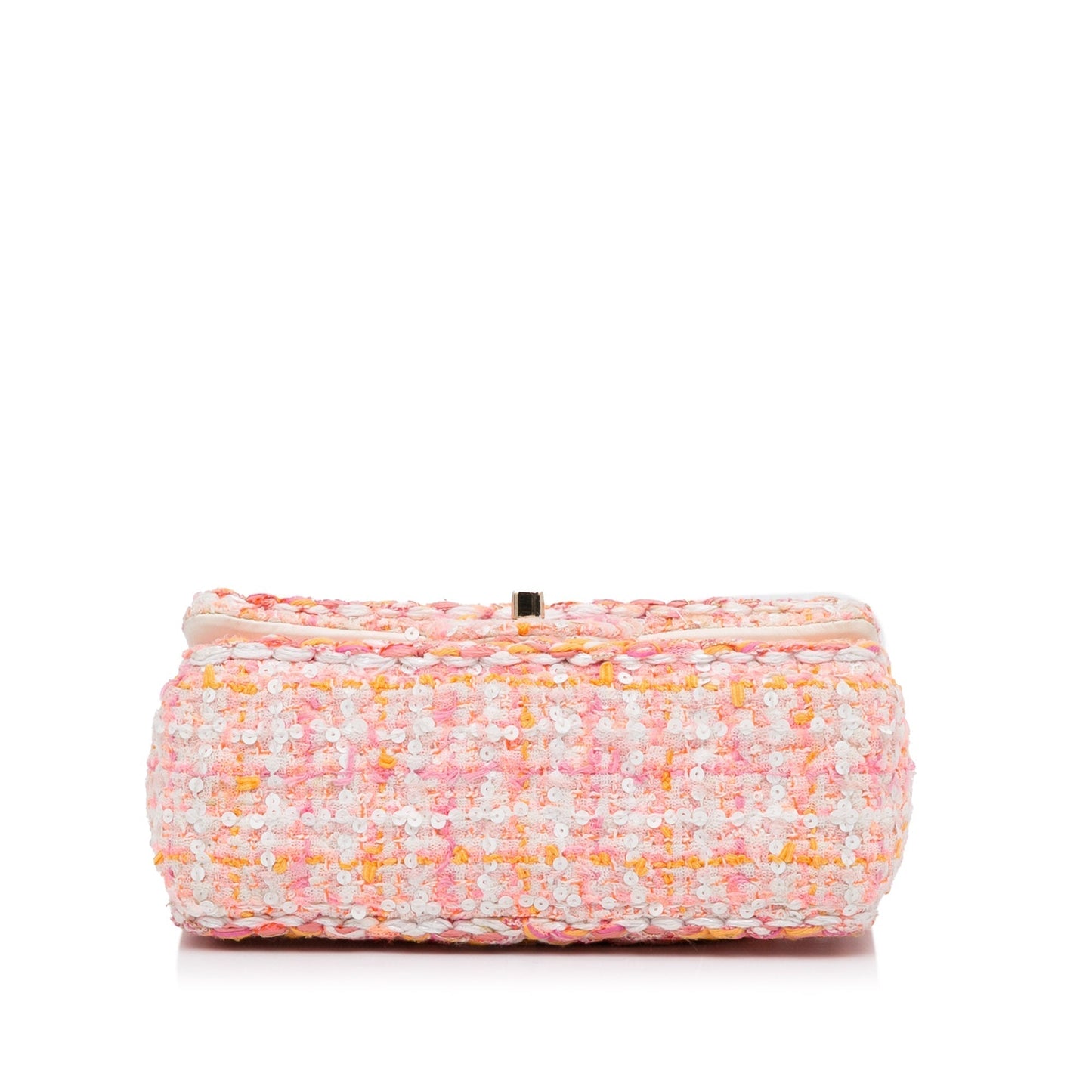 Chanel Classic Flap Bag Mini Multicolor Tweed Silver
