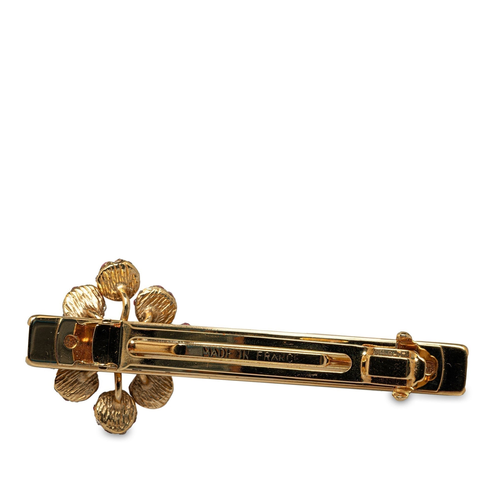 Gold Louis Vuitton Rhinestone 1001 Nuits Barette