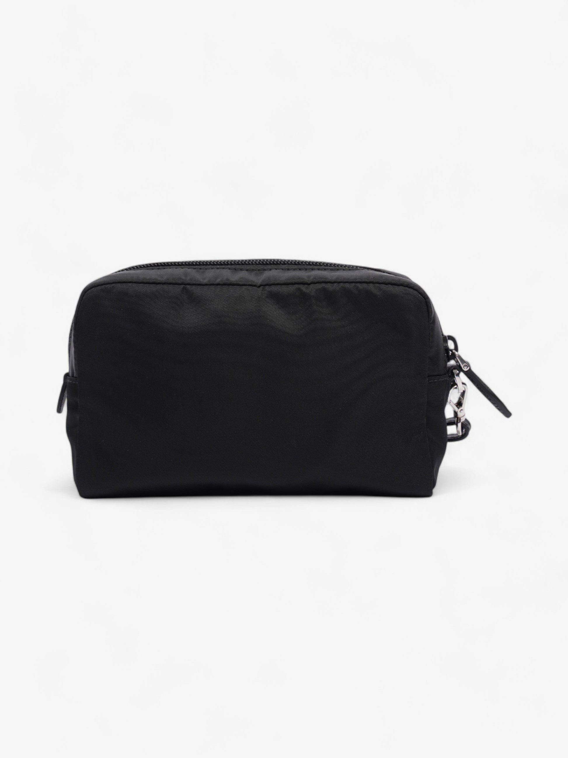 Prada Pouch Wristlet Re Clutch Bag Nylon Black