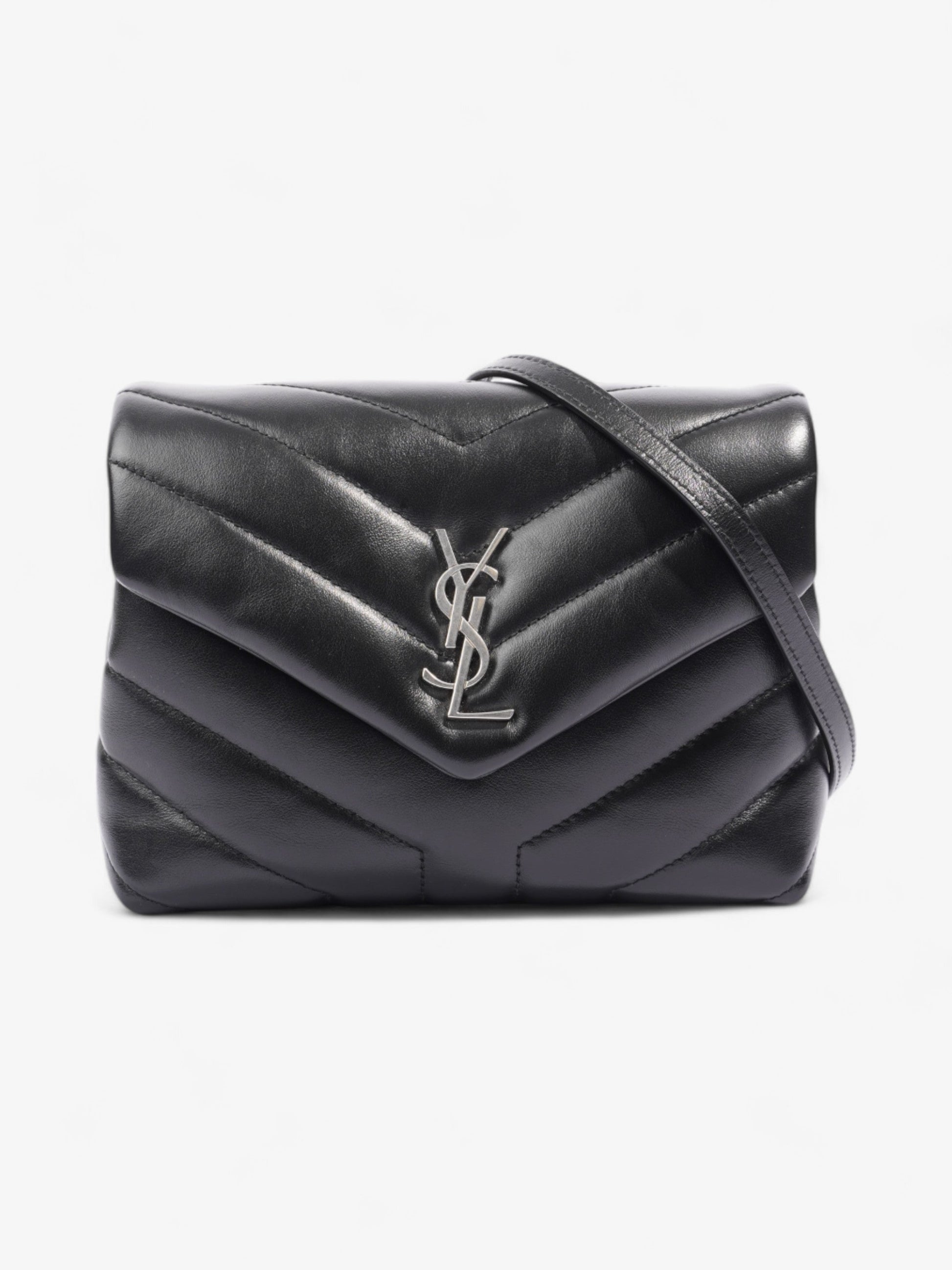 YSL Saint Laurent Lou Lou Crossbody Bag Leather Matelasse Black Matelasse Leather Toy