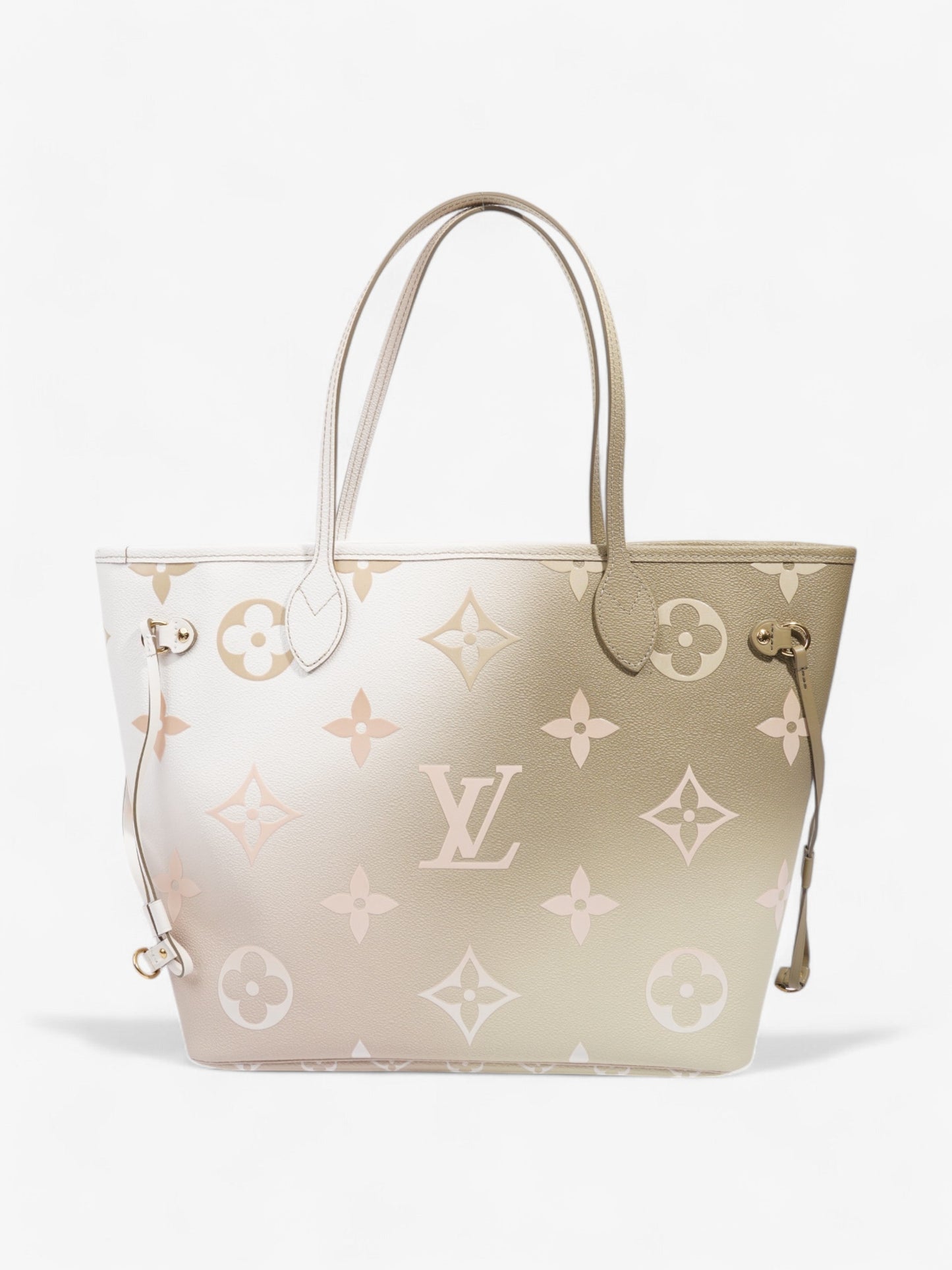 Louis Vuitton Neverfull Spring City Khaki Coated Canvas White Beige Apparel