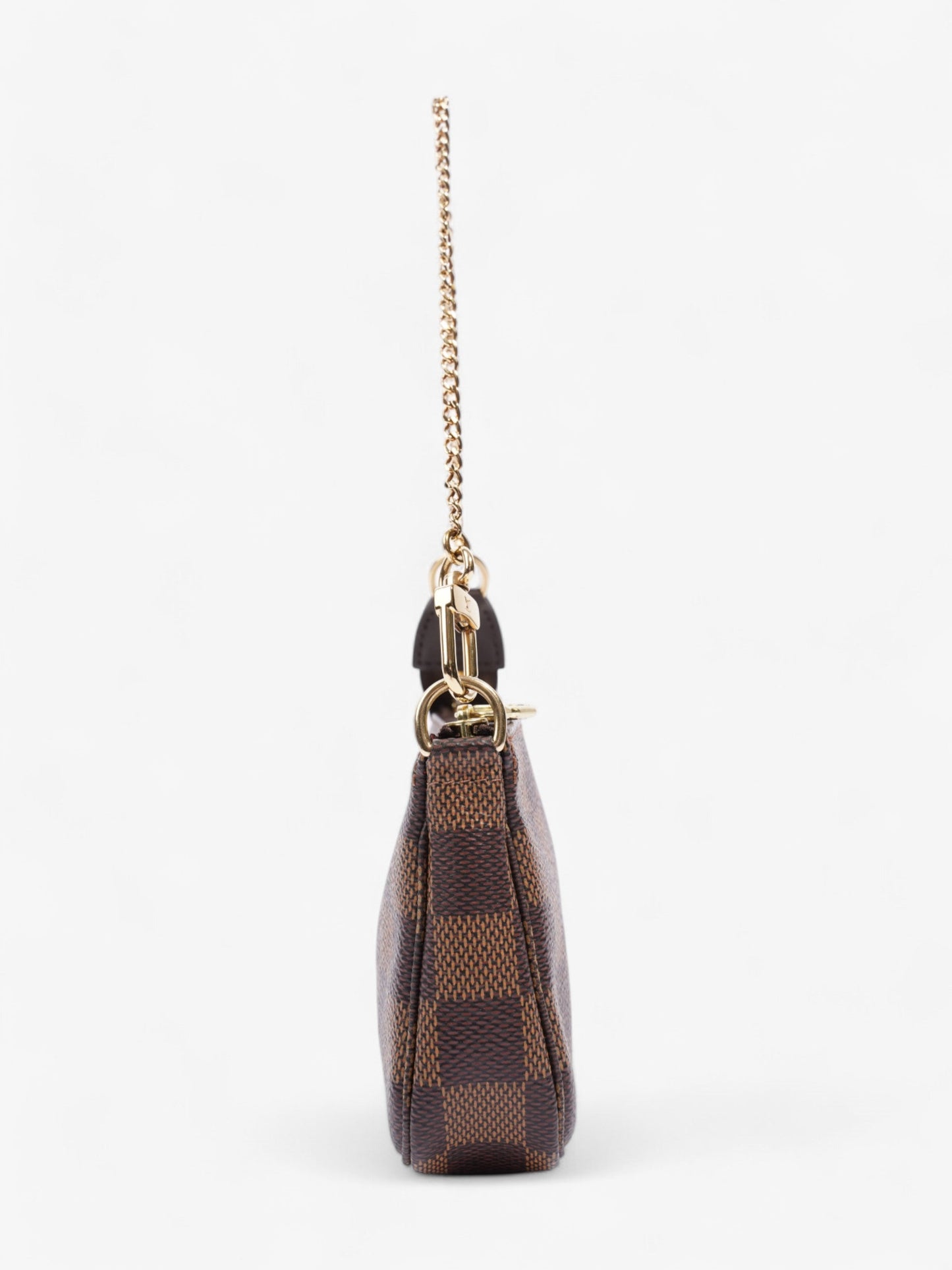 Louis Vuitton Pochette Accessoires Ebene Damier Canvas Clutch Bag Canvas Mini