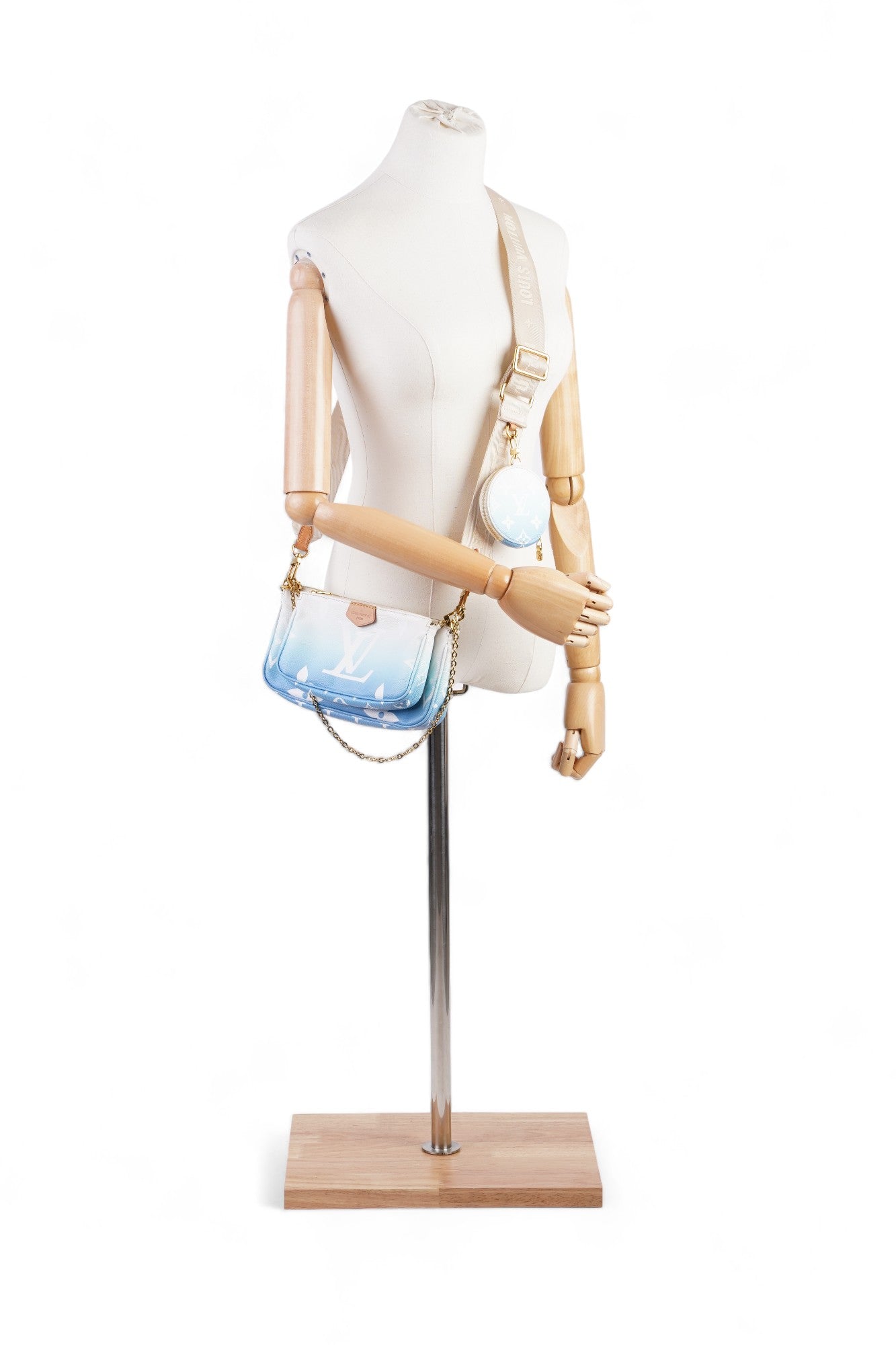 Louis Vuitton By Pool Multi Pochette Accessoires Monogram Canvas Coated Canvas Blue Apparel