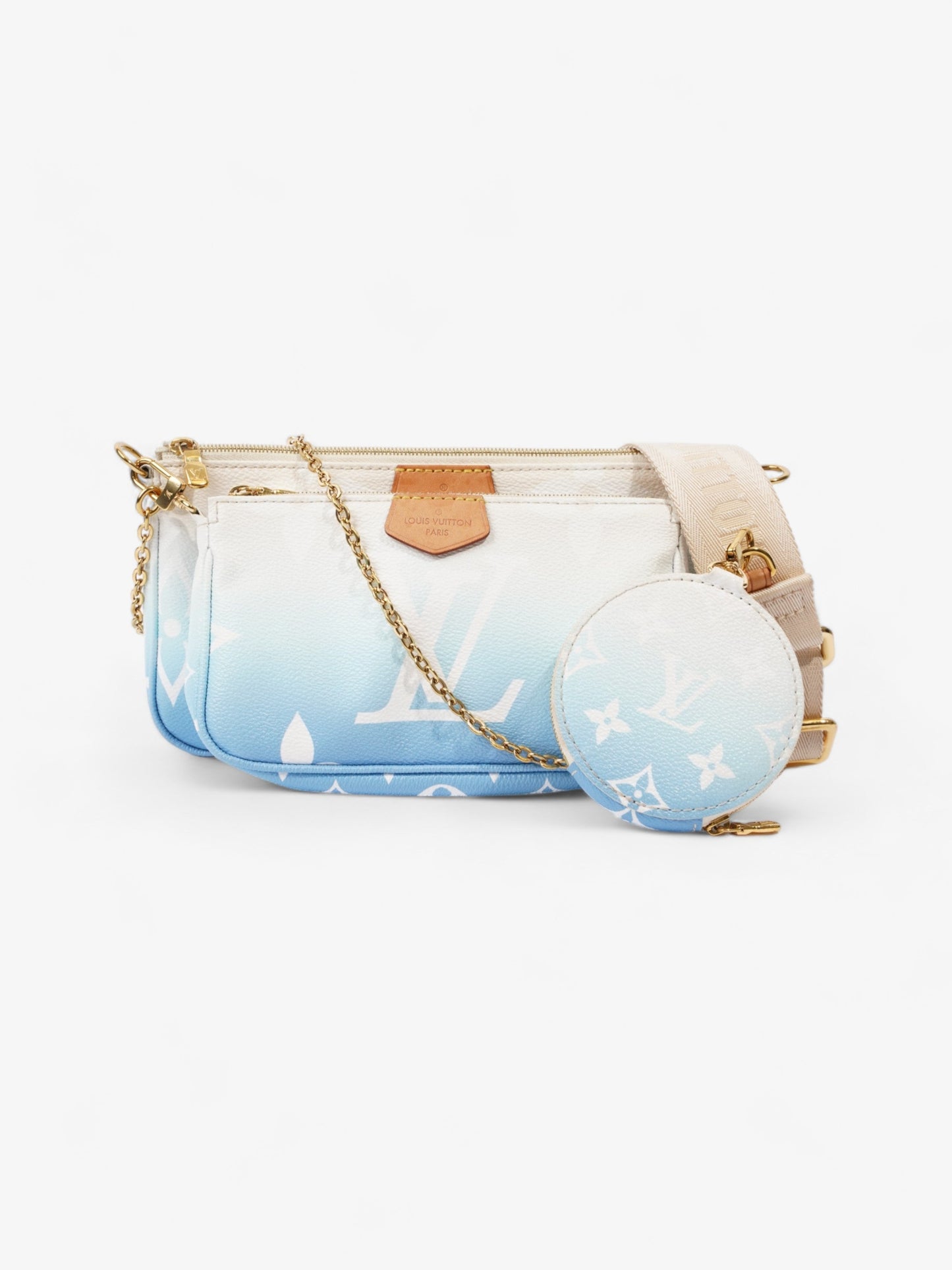 Louis Vuitton By Pool Multi Pochette Accessoires Monogram Canvas Coated Canvas Blue Apparel