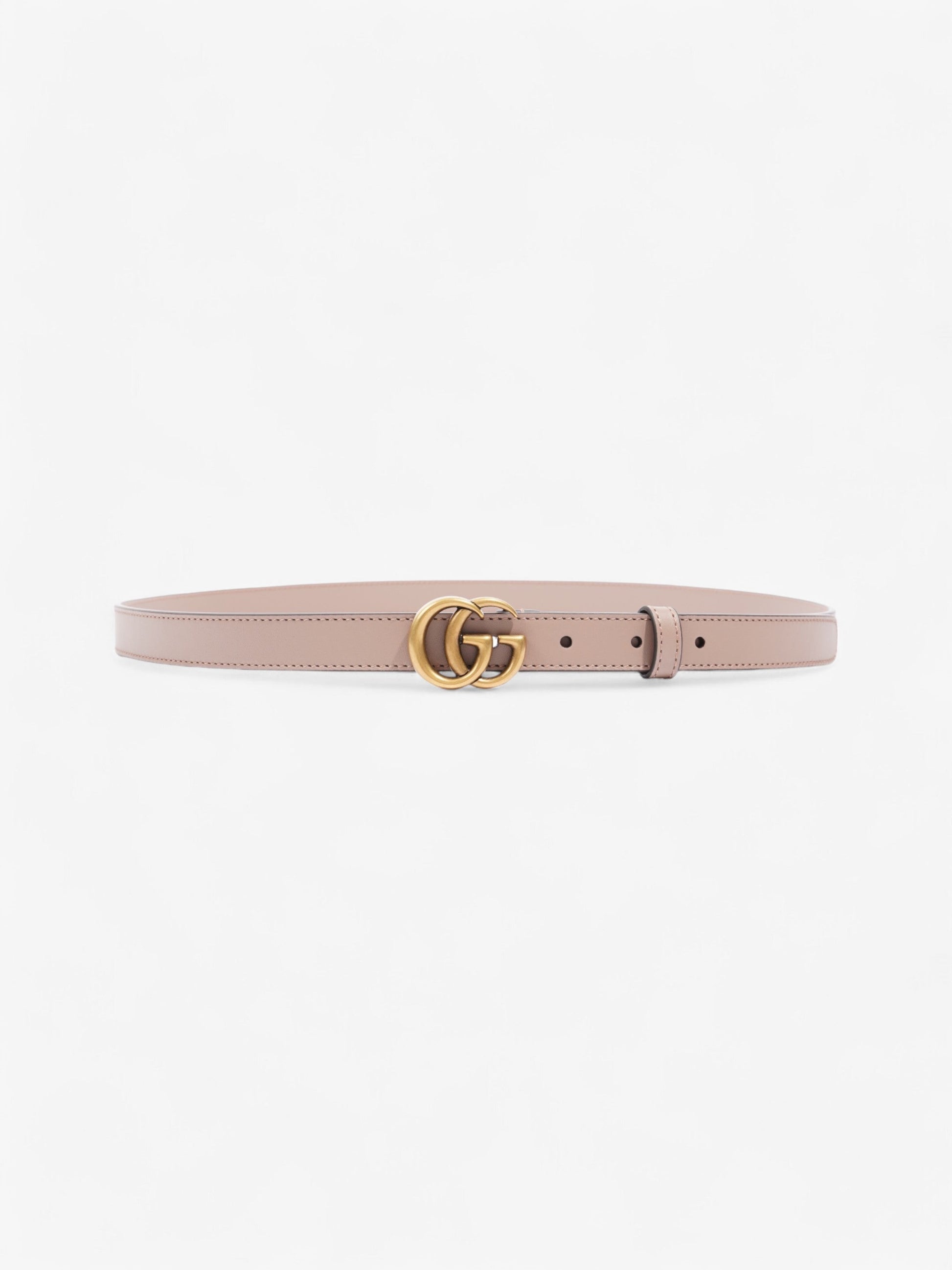 Gucci Marmont Thin Belt Rose Handbag Leather Beige Accessory
