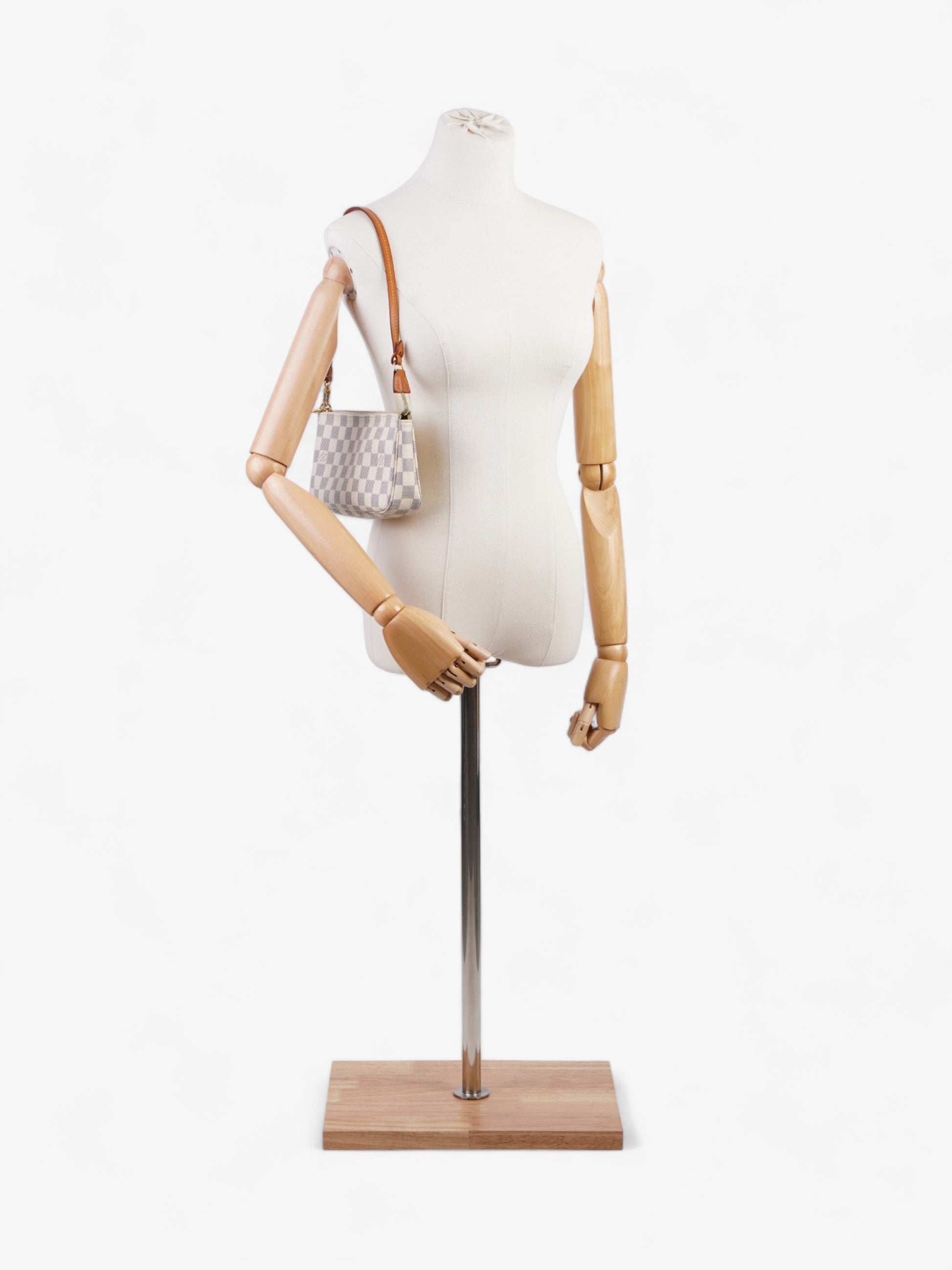 Louis Vuitton Pochette Accessoires Azur Coated Damier Canvas Coated Canvas Apparel Canvas 2