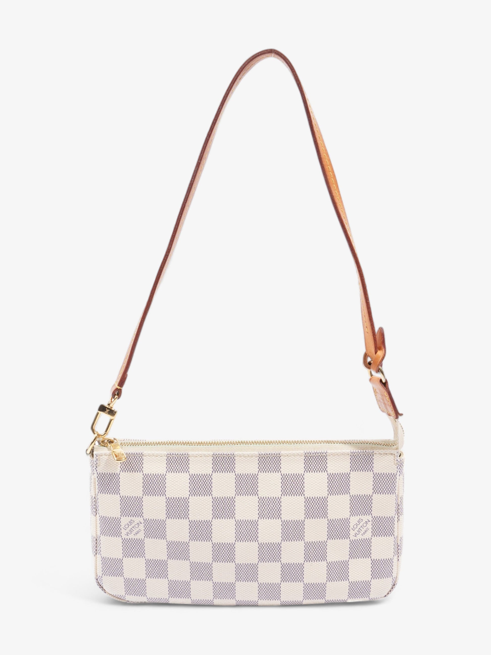 Louis Vuitton Pochette Accessoires Azur Coated Damier Canvas Coated Canvas Apparel Canvas 2