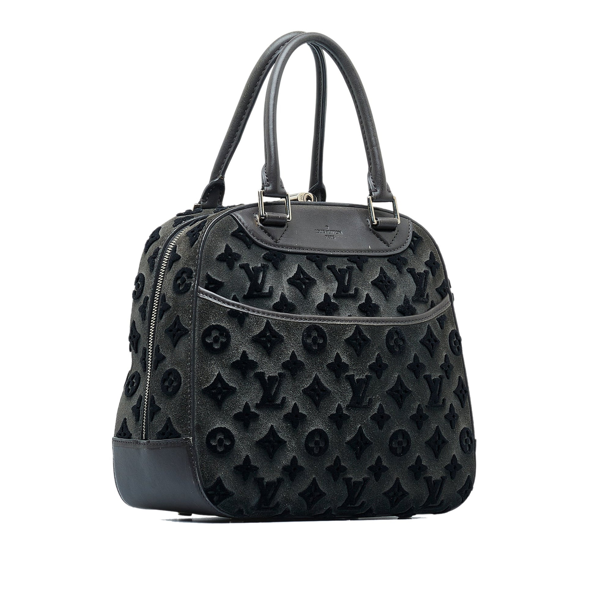 LOUIS VUITTON Monogram Tuffetage Deauville Cube Handbag