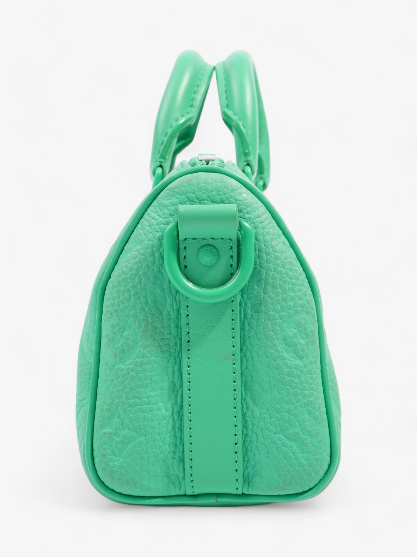 Louis Vuitton Keepall Bandouliere 25 Embossed Monogram Leather Green Travel Bag