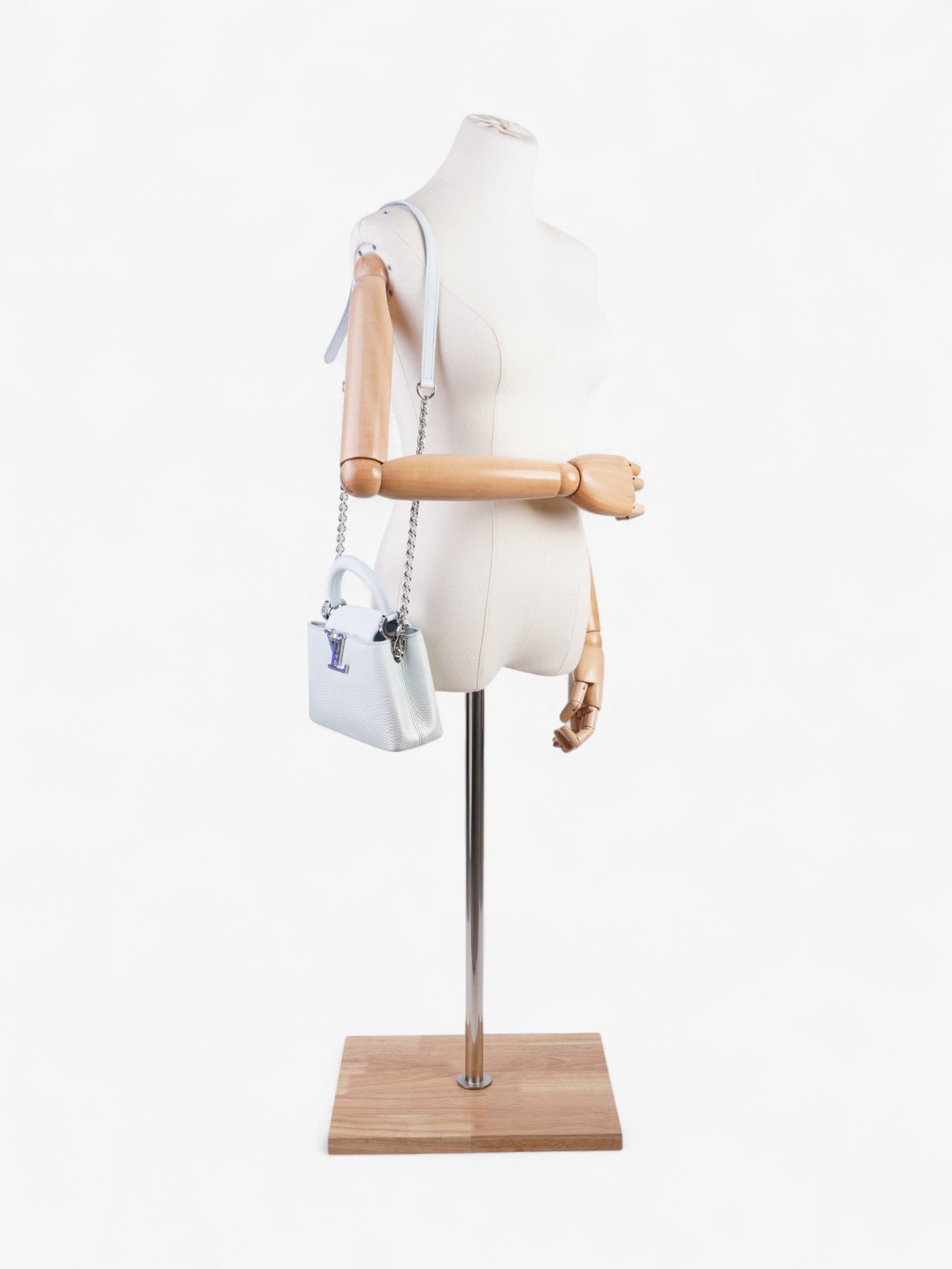 Louis Vuitton Capucines Baby Taurillon Leather Blue Hat
