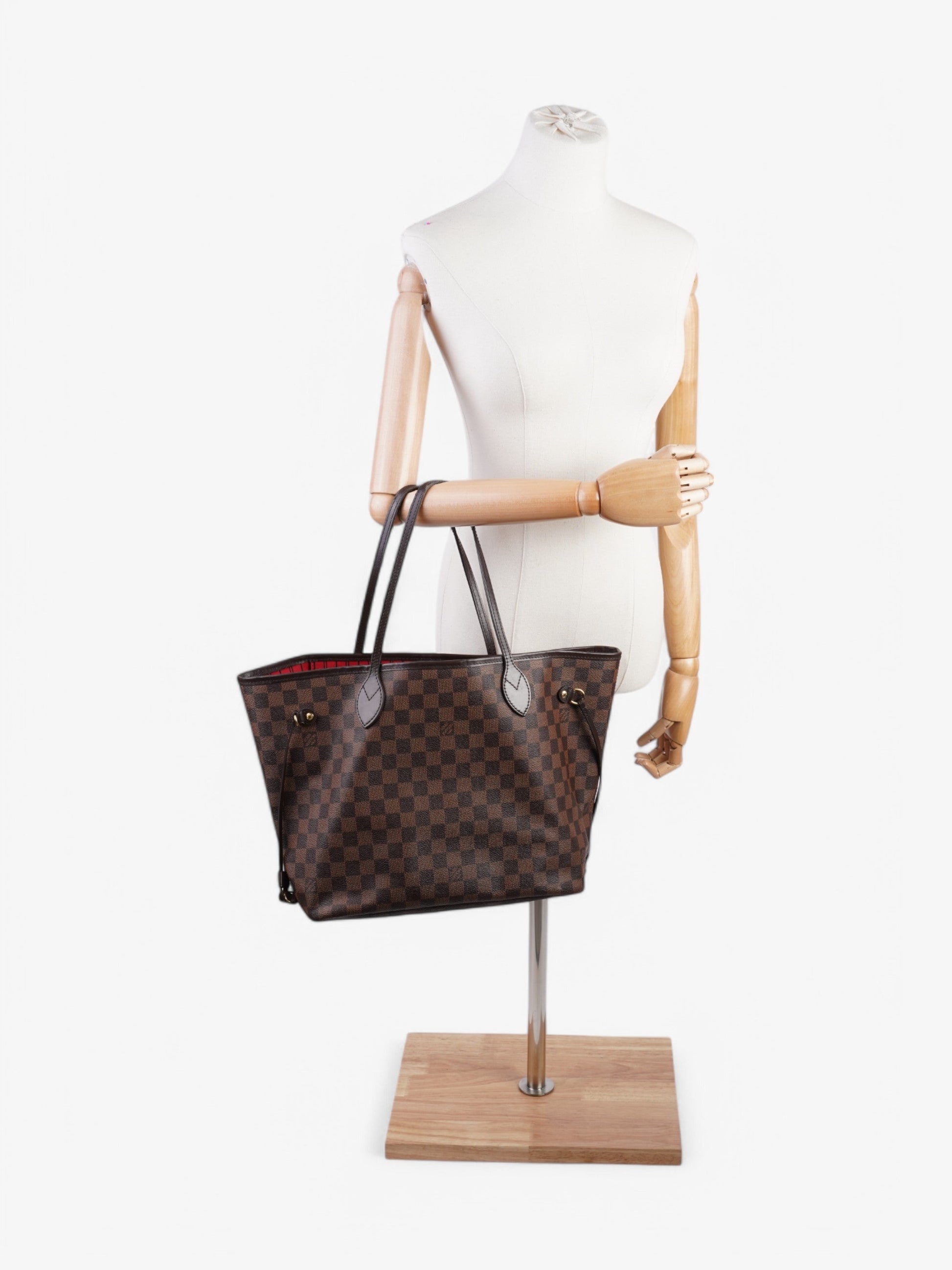 Louis Vuitton Neverfull Ebene Coated MM Damier Canvas Coated Canvas Apparel Mm 47