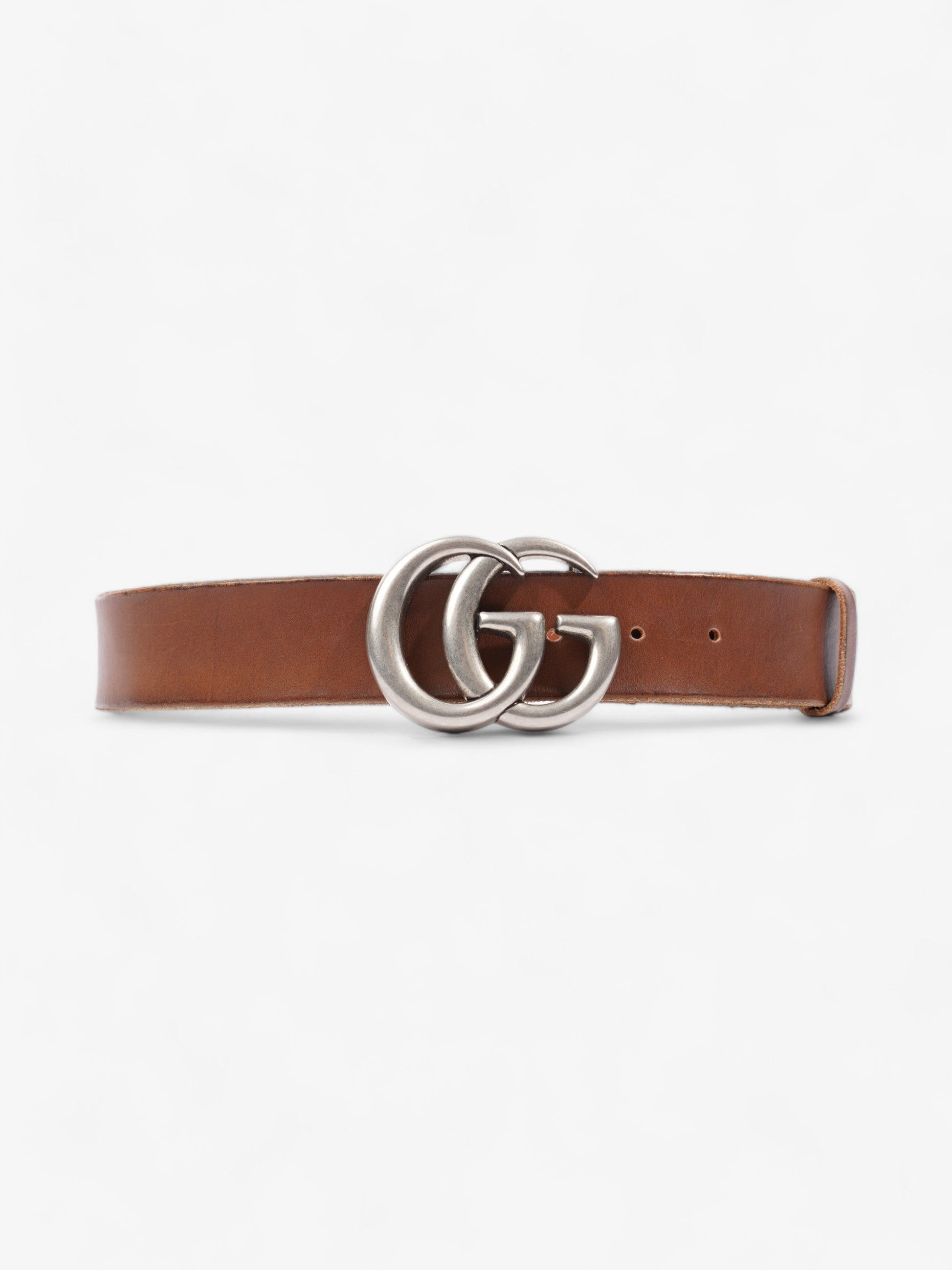 Gucci Marmont Wide Belt Handbag Leather Brown Accessory 85Cm 34