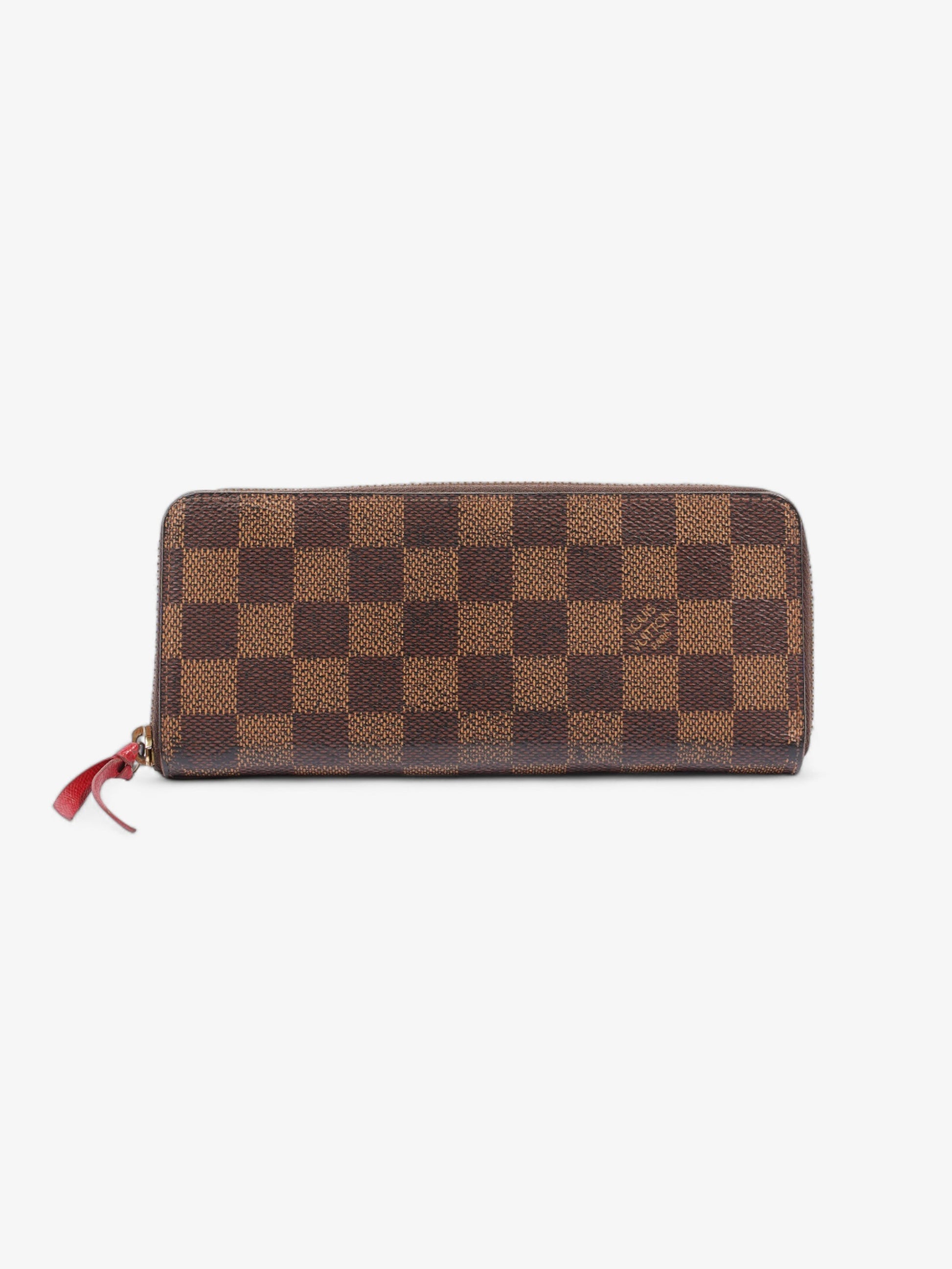 Louis Vuitton Clémence Ebene Coated Damier Canvas Coated Canvas Wallet Case