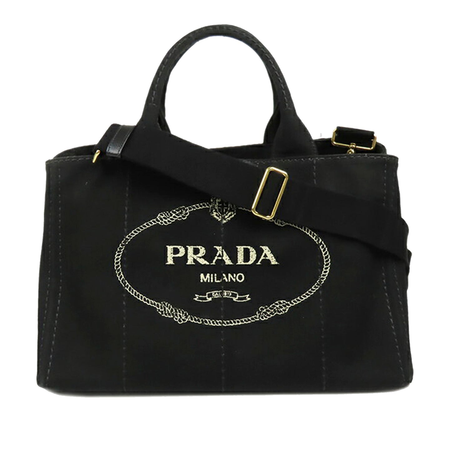 Prada Canapa Satchel Logo Satchel Bag