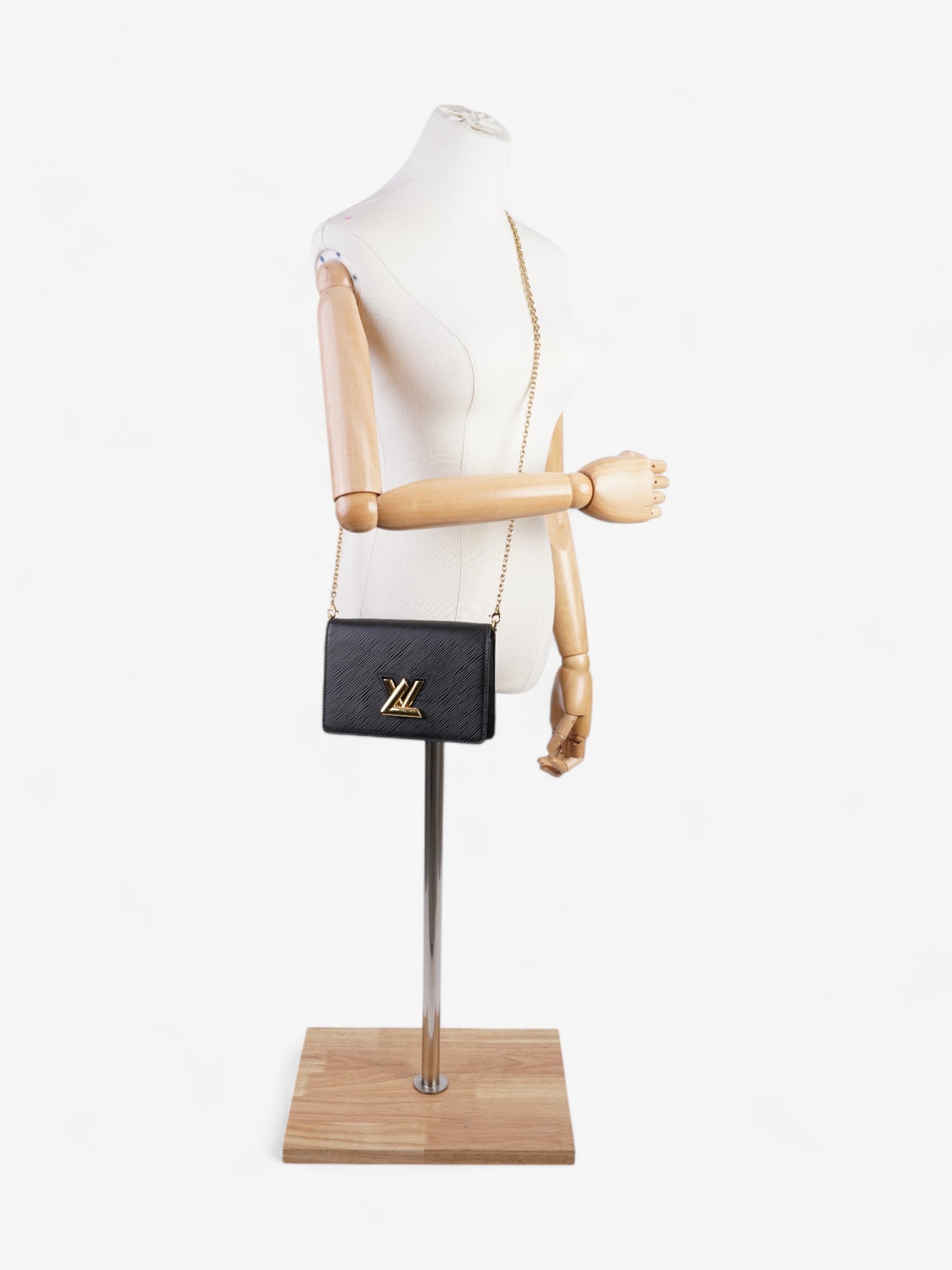 Louis Vuitton Twist Black PM Leather Epi Handbag