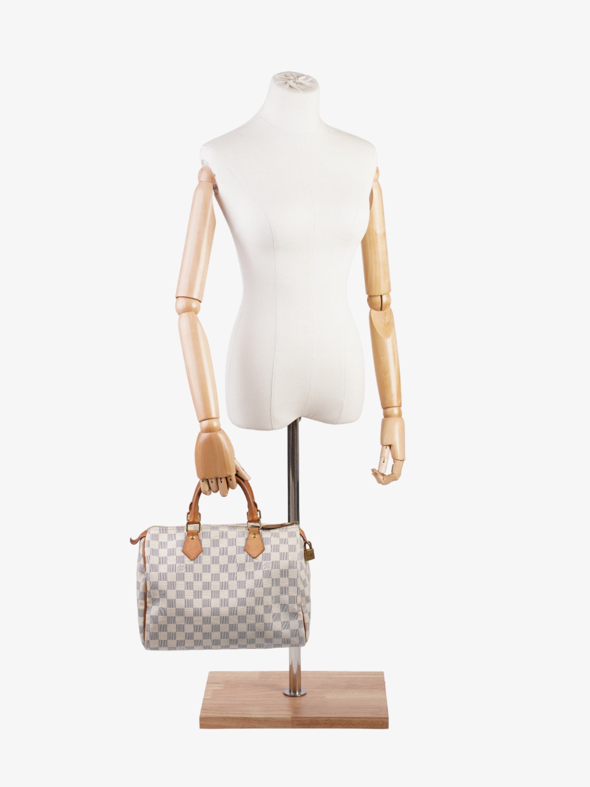 Louis Vuitton Speedy 30 Azur Coated Canvas Damier Apparel