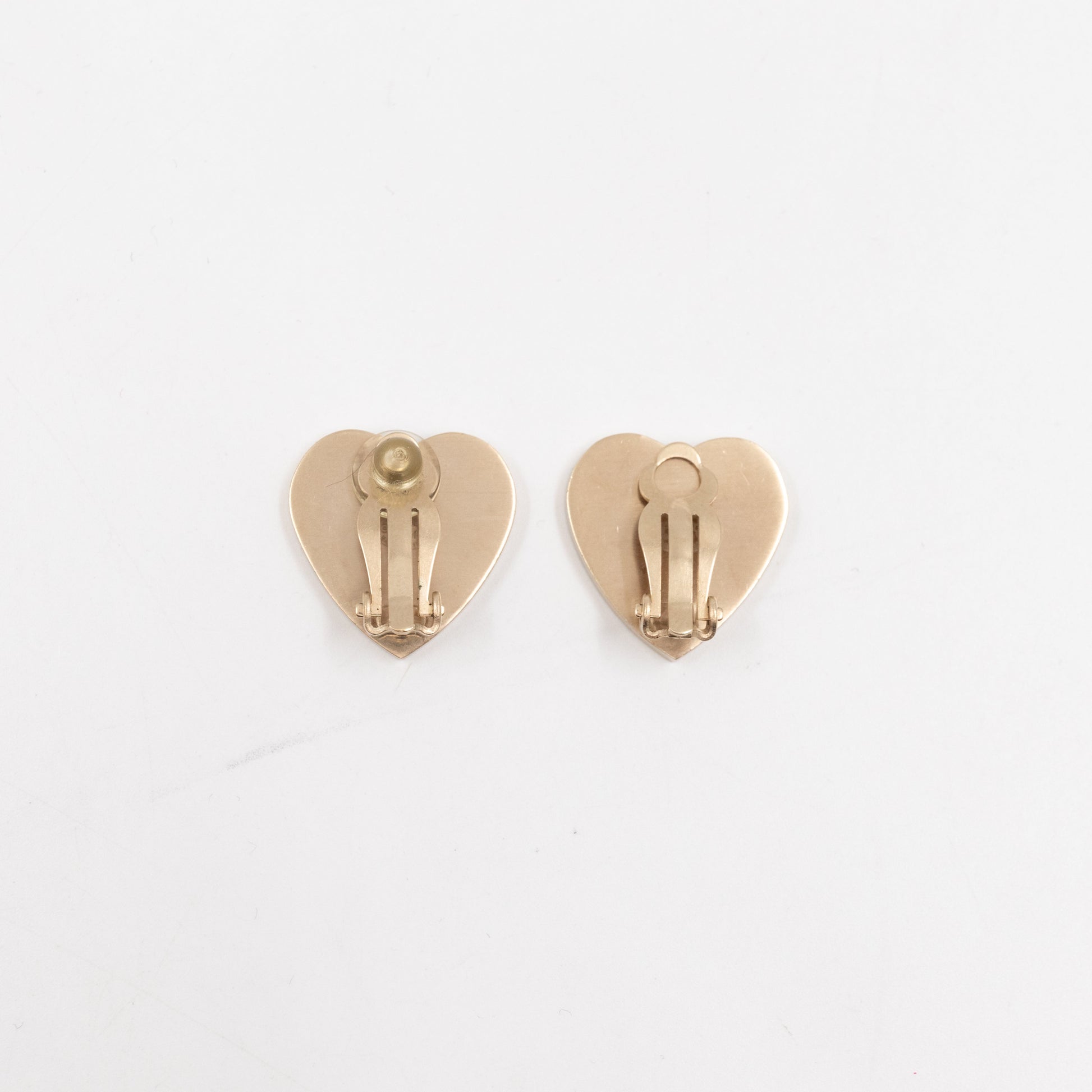 Chanel Coco Portrait Black & White Heart Clips Jewelry