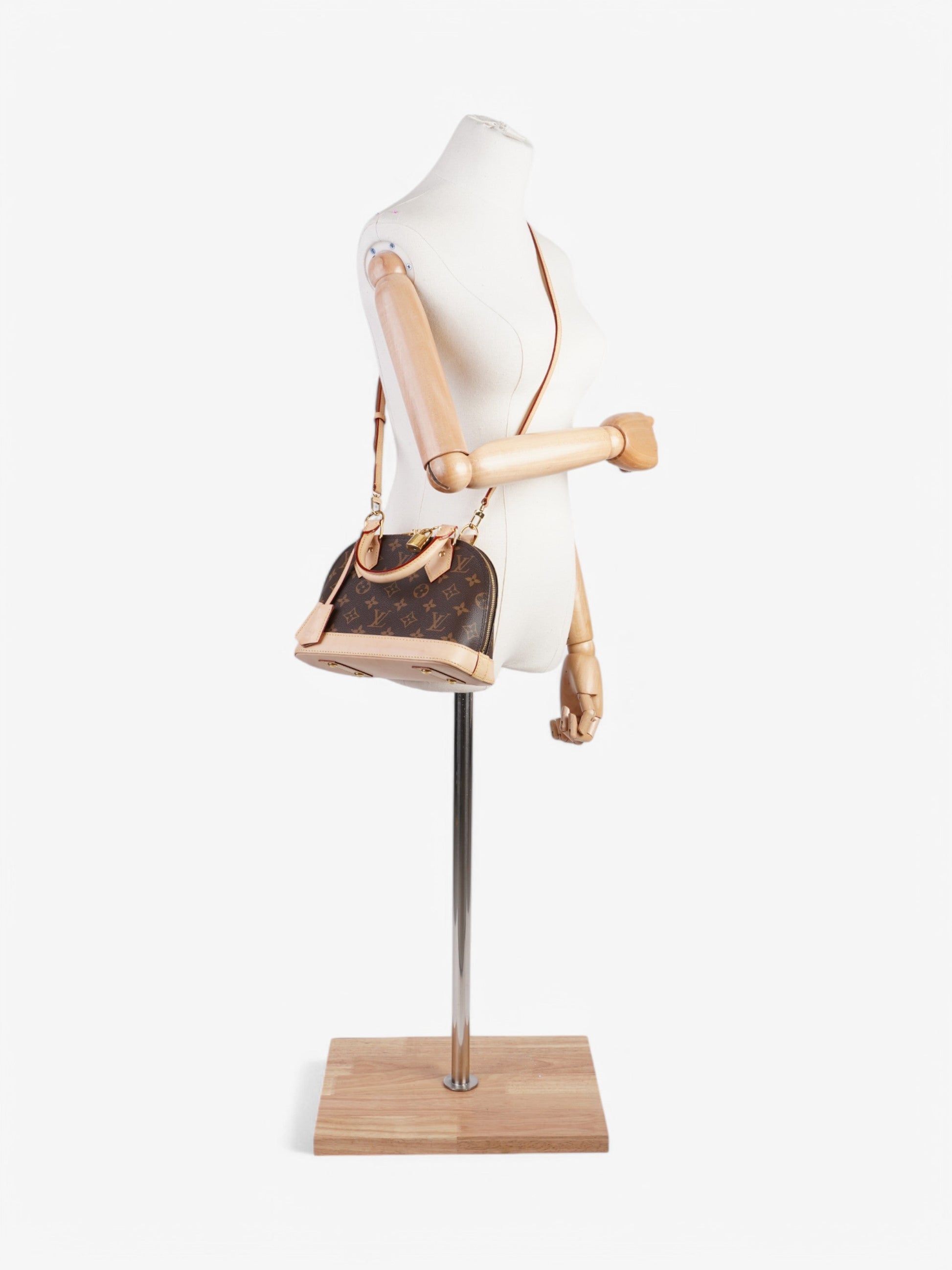 Louis Vuitton Alma Coated BB Monogram Canvas Coated Canvas Beige Apparel