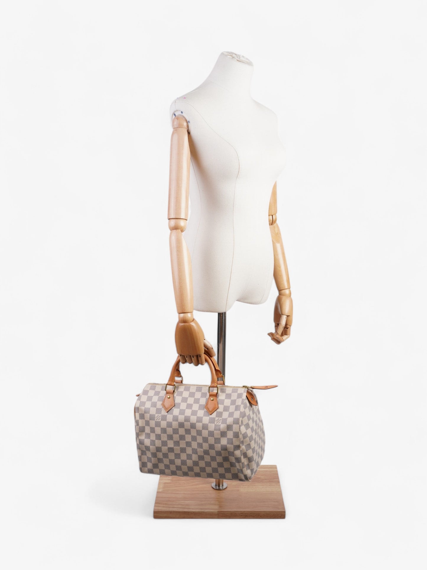 Louis Vuitton Speedy Azur Coated 30 Canvas Coated Canvas Damier Apparel
